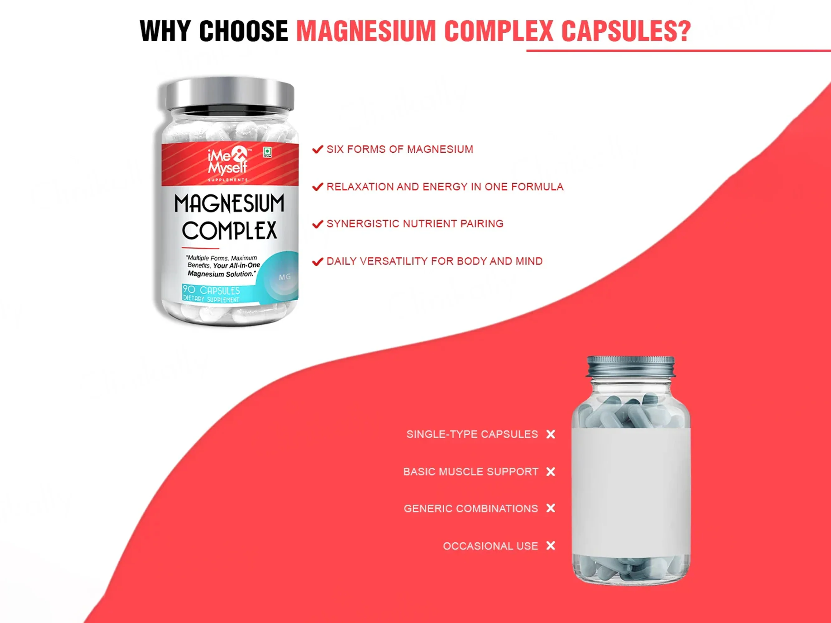 iMeMyself Magnesium Complex Dietary Supplement Vegetarian Capsule - Image 6