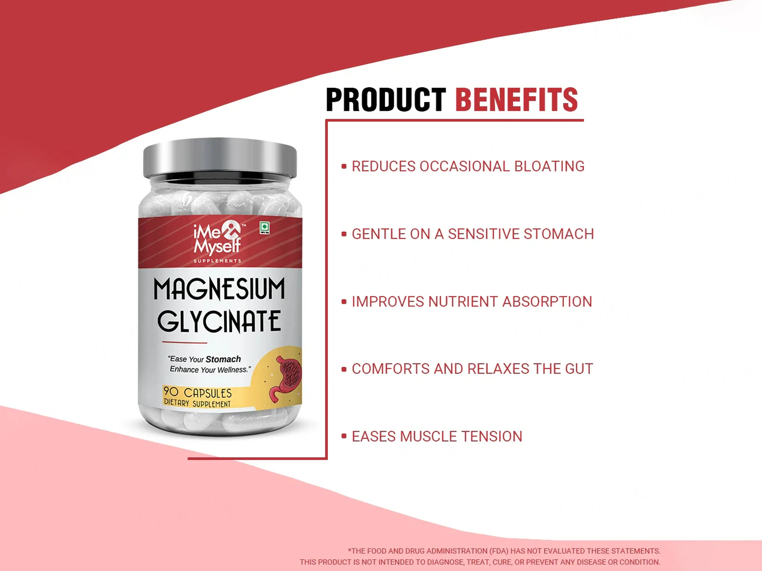 iMeMyself Magnesium Glycinate Dietary Supplement Vegetarian Capsule - Image 3