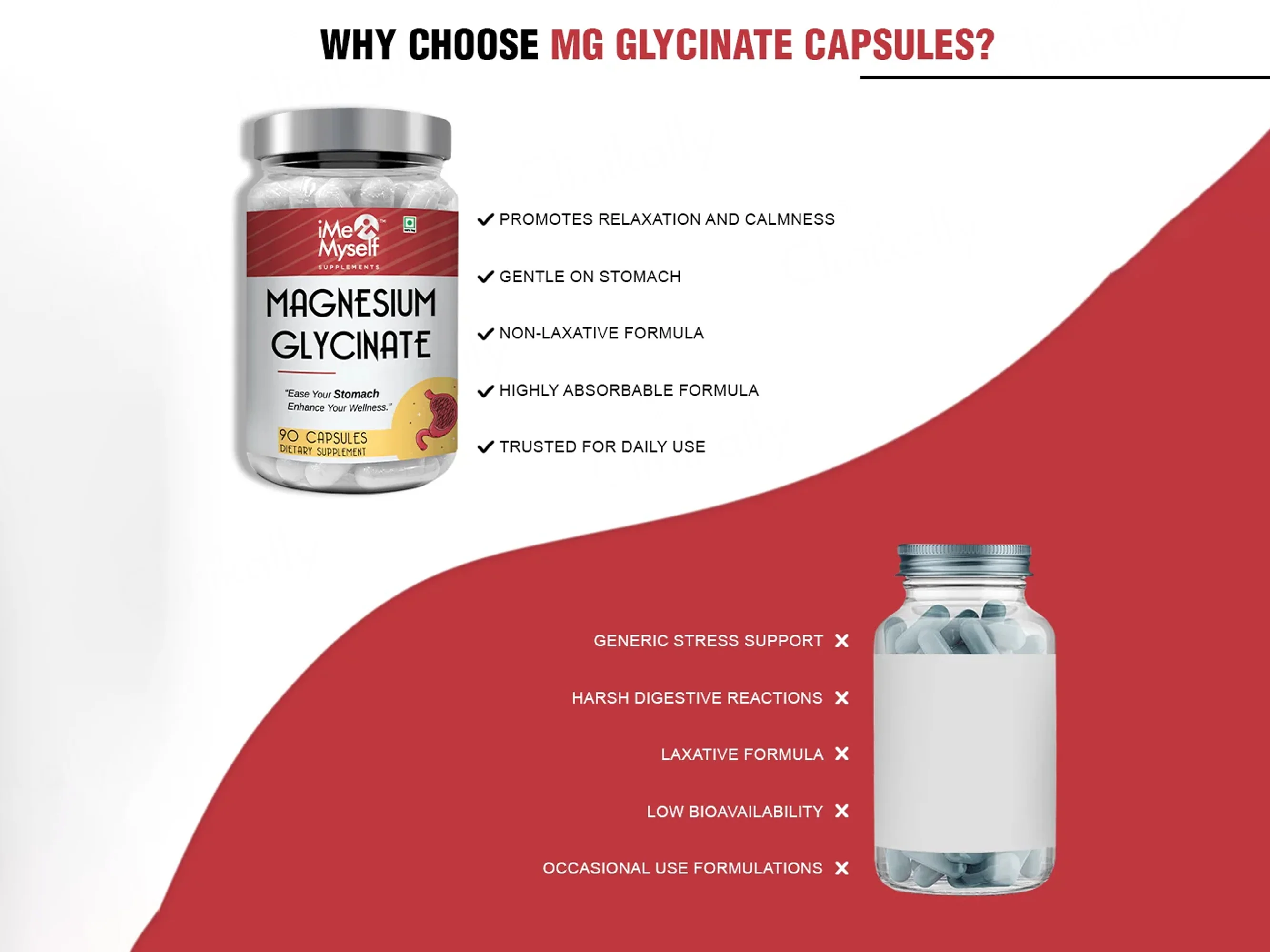 iMeMyself Magnesium Glycinate Dietary Supplement Vegetarian Capsule - Image 6