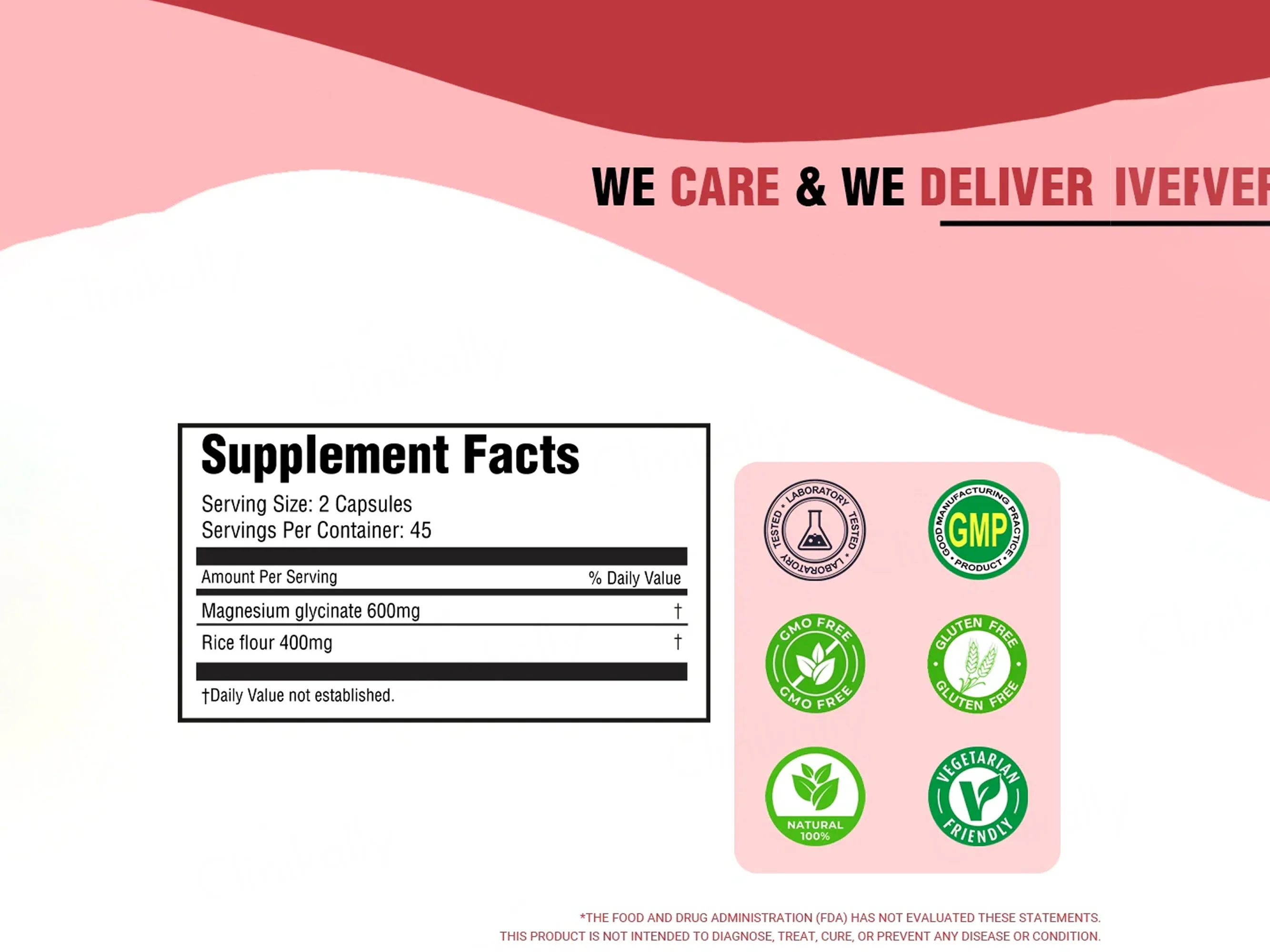 iMeMyself Magnesium Glycinate Dietary Supplement Vegetarian Capsule - Image 7