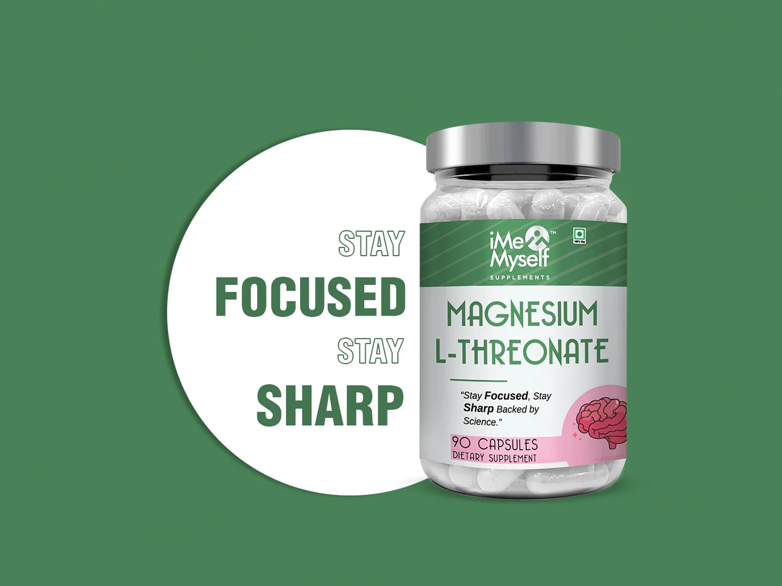 iMeMyself Magnesium L-Threonate Dietary Supplement Vegetarian Capsule - Image 2
