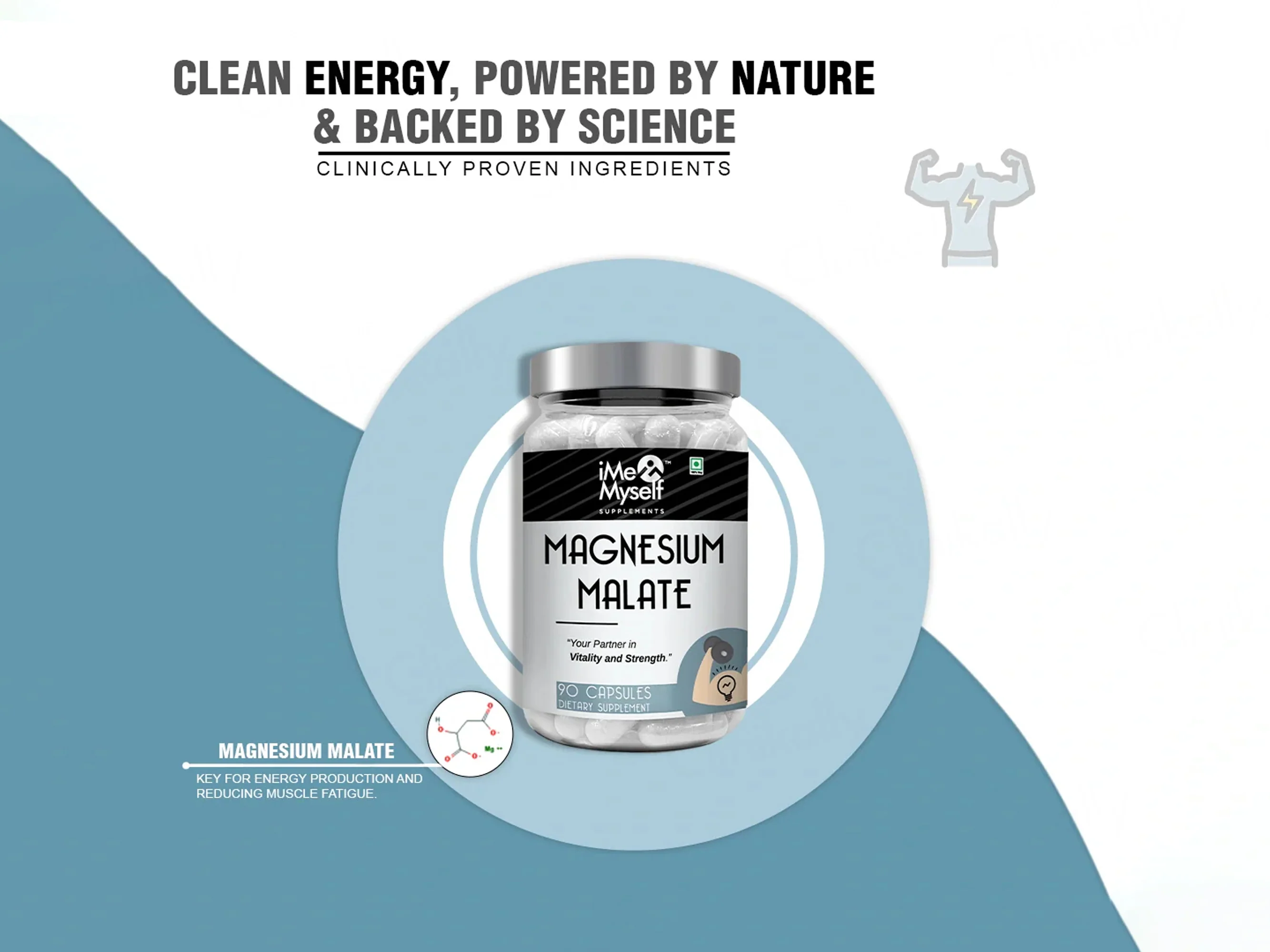 iMeMyself Magnesium Malate Dietary Supplement Vegetarian Capsule - Image 5