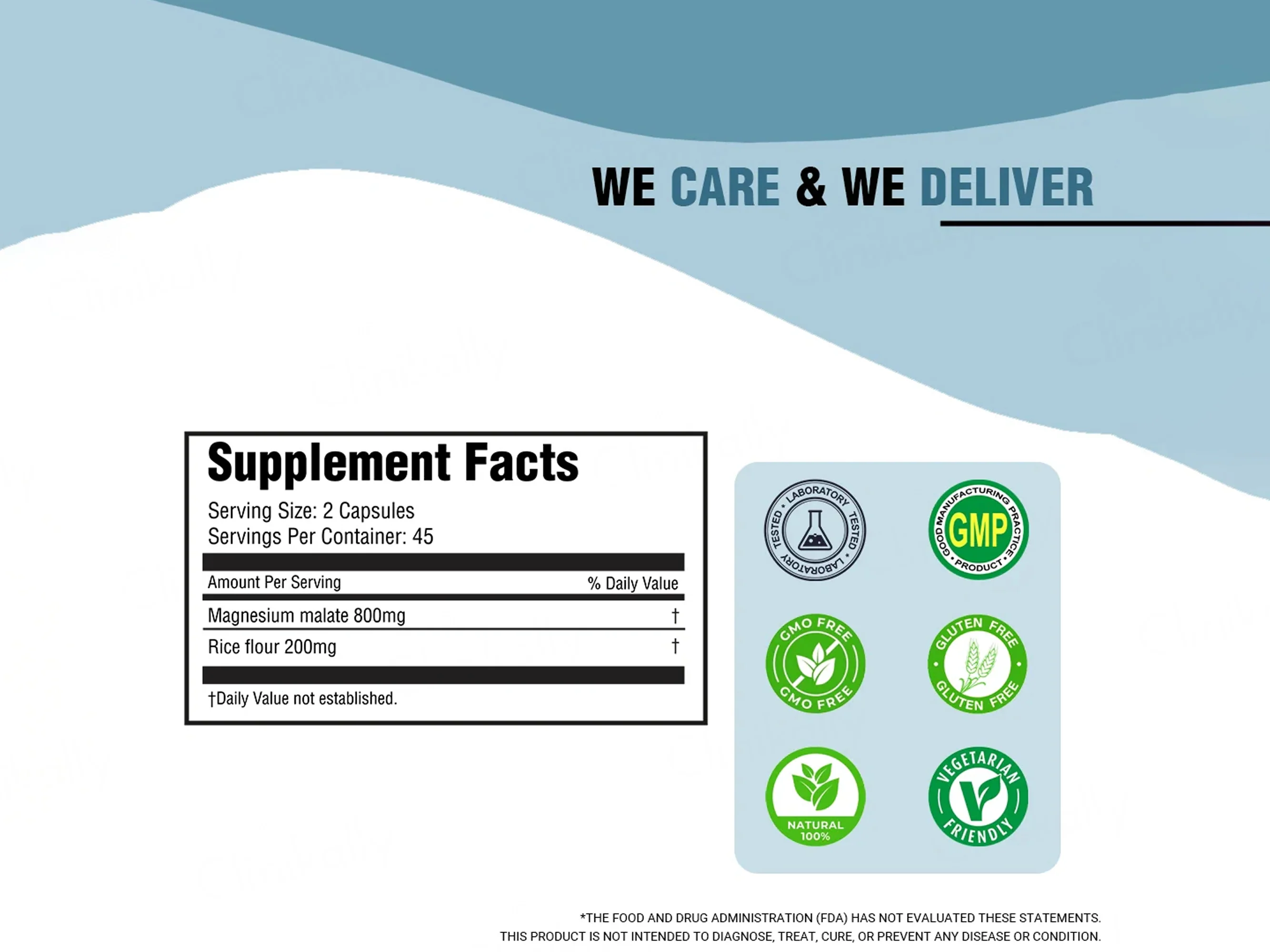 iMeMyself Magnesium Malate Dietary Supplement Vegetarian Capsule - Image 7