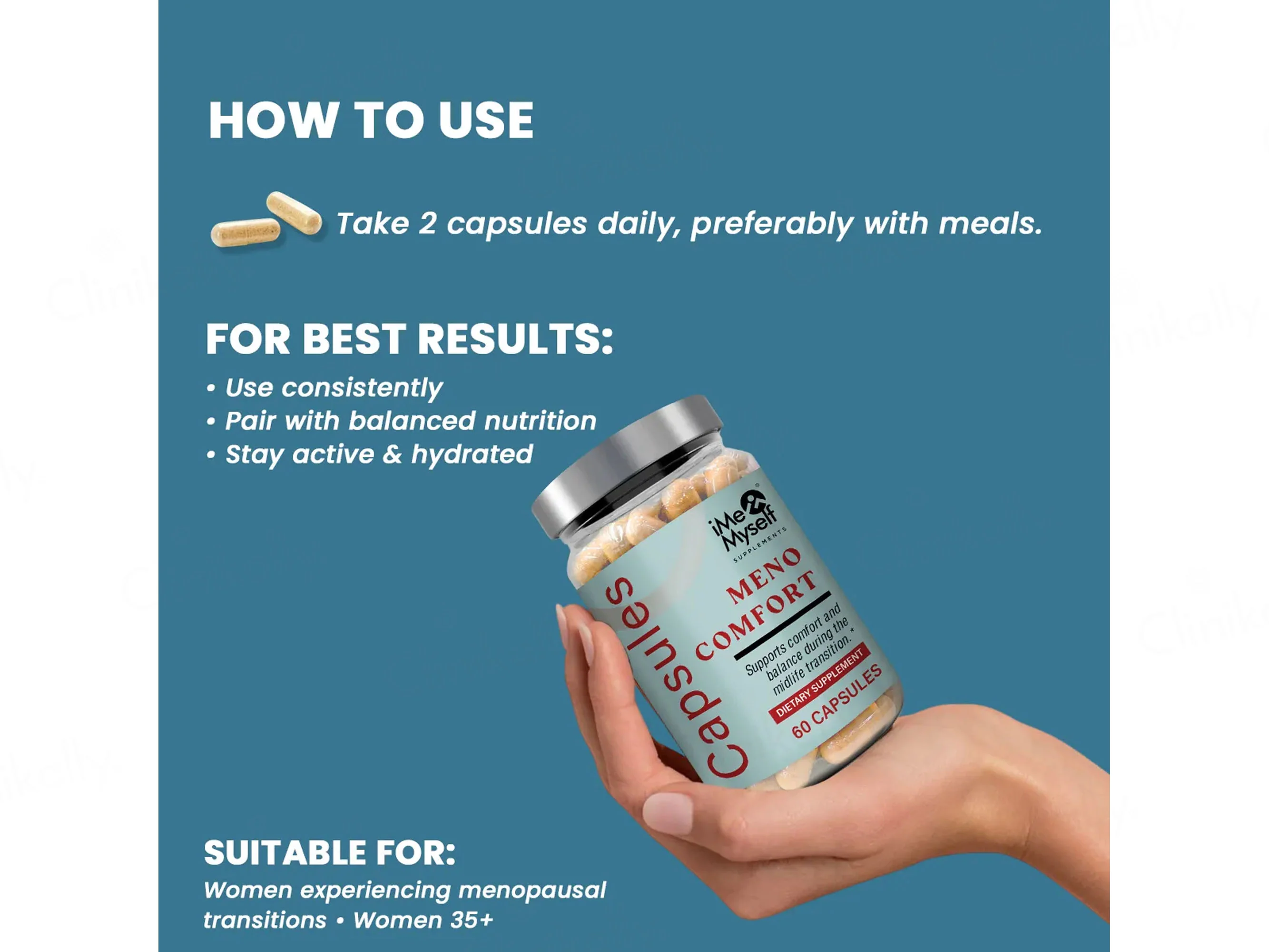 IMeMyself Meno Comfort Dietary Supplement Vegetarian Capsule - Image 4