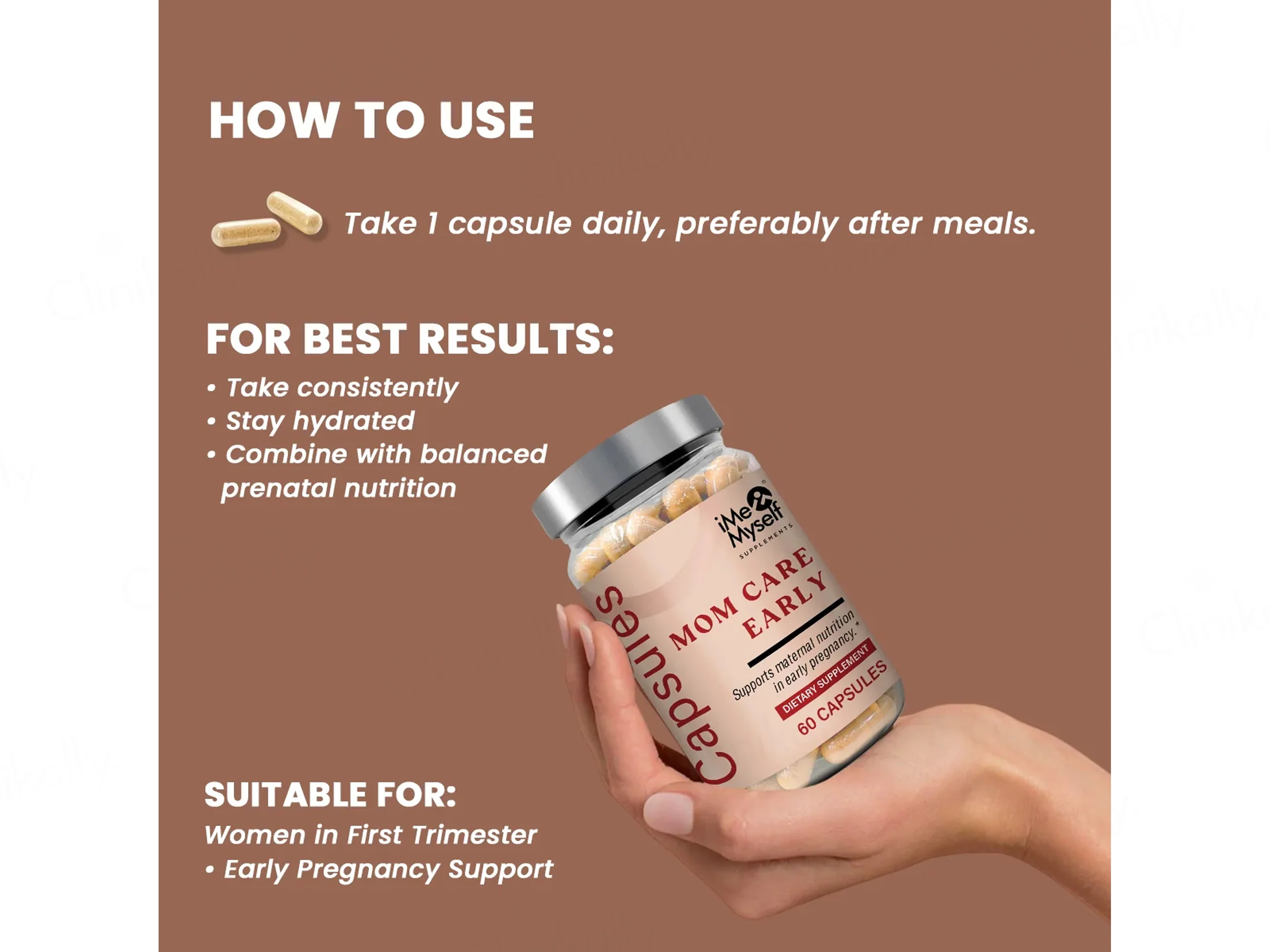 IMeMyself Mom Care Early Dietary Supplement Vegetarian Capsule - Image 4