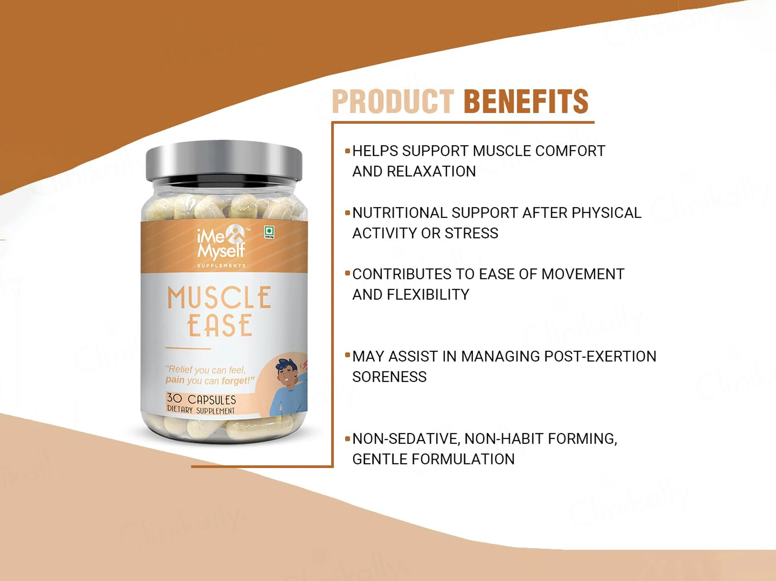 iMeMyself Muscle Ease Dietary Supplement Vegetarian Capsule - Image 3