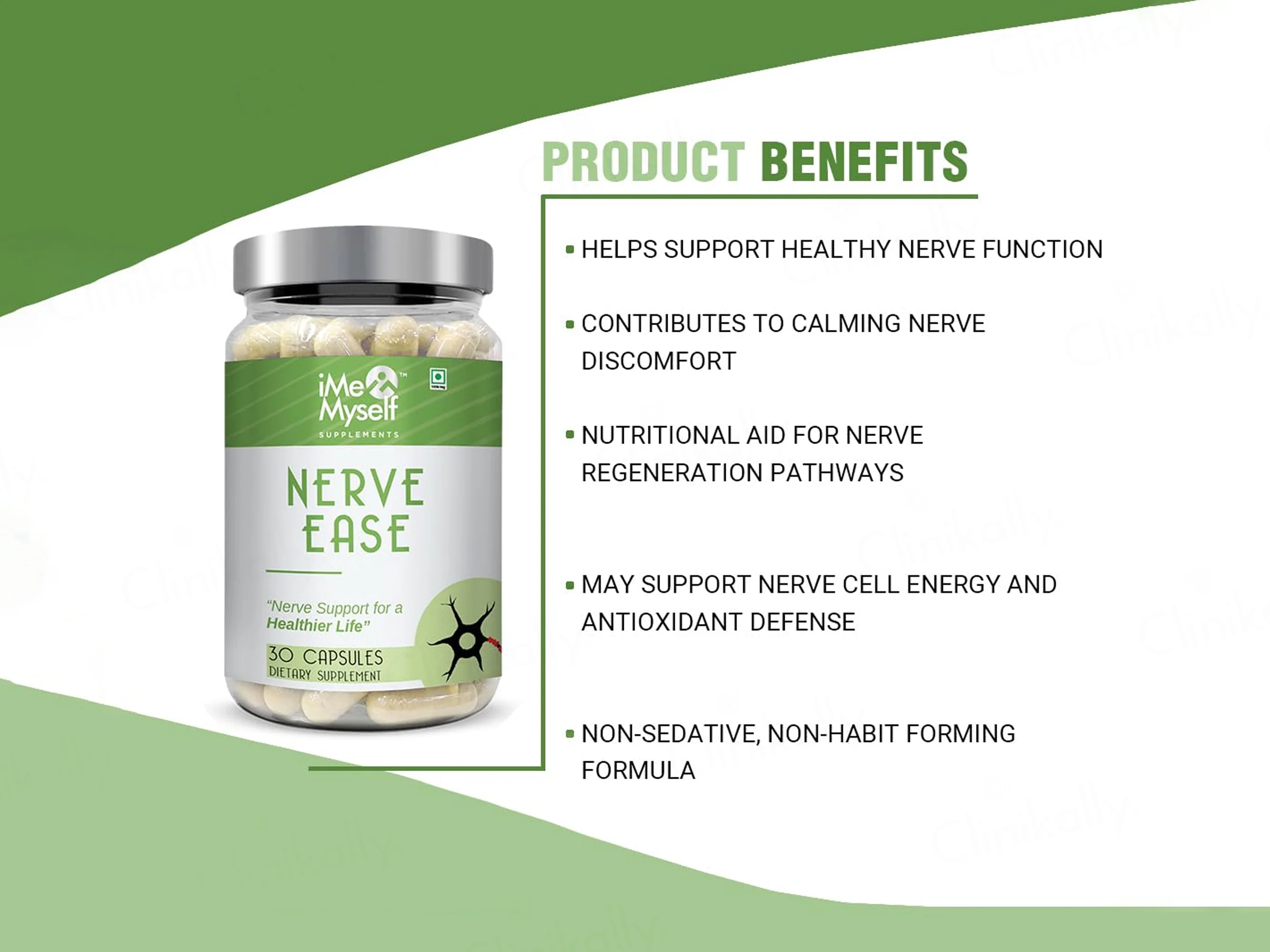 iMeMyself Nerve Ease Dietary Supplement Vegetarian Capsule - Image 3