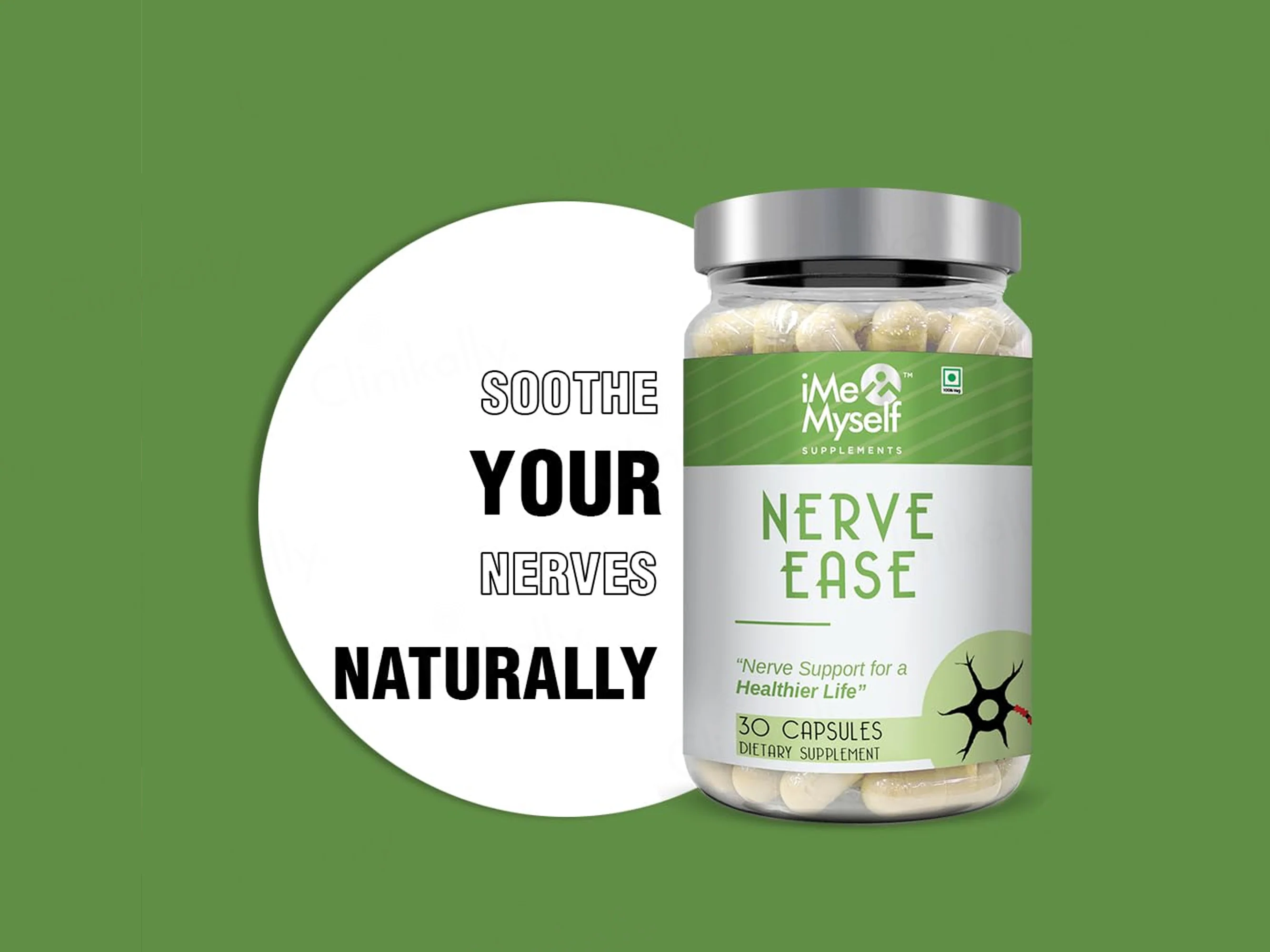 iMeMyself Nerve Ease Dietary Supplement Vegetarian Capsule - Image 5
