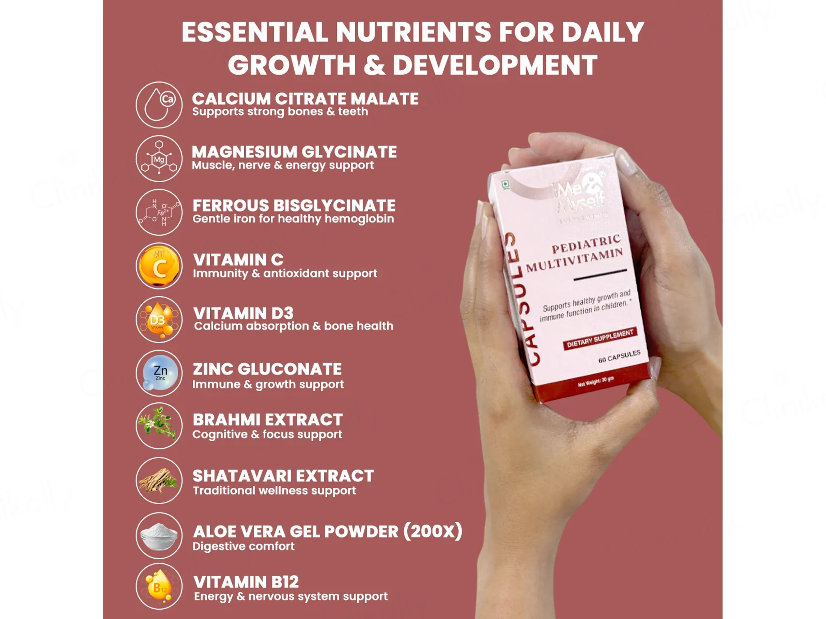 iMeMyself Pediatric Multivitamin Dietary Supplement Vegetarian Capsule - Image 3