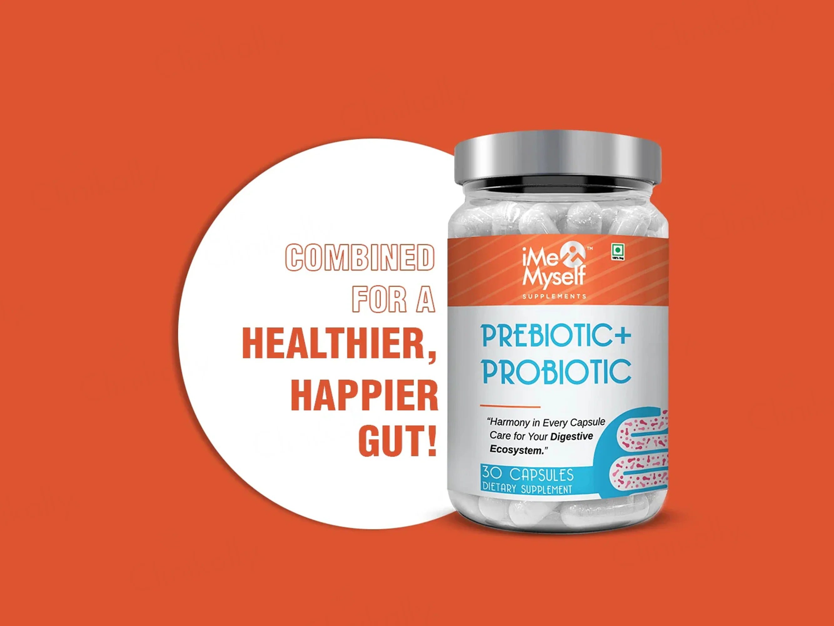iMeMyself Prebiotic + Probiotic Dietary Supplement Vegetarian Capsule - Image 2