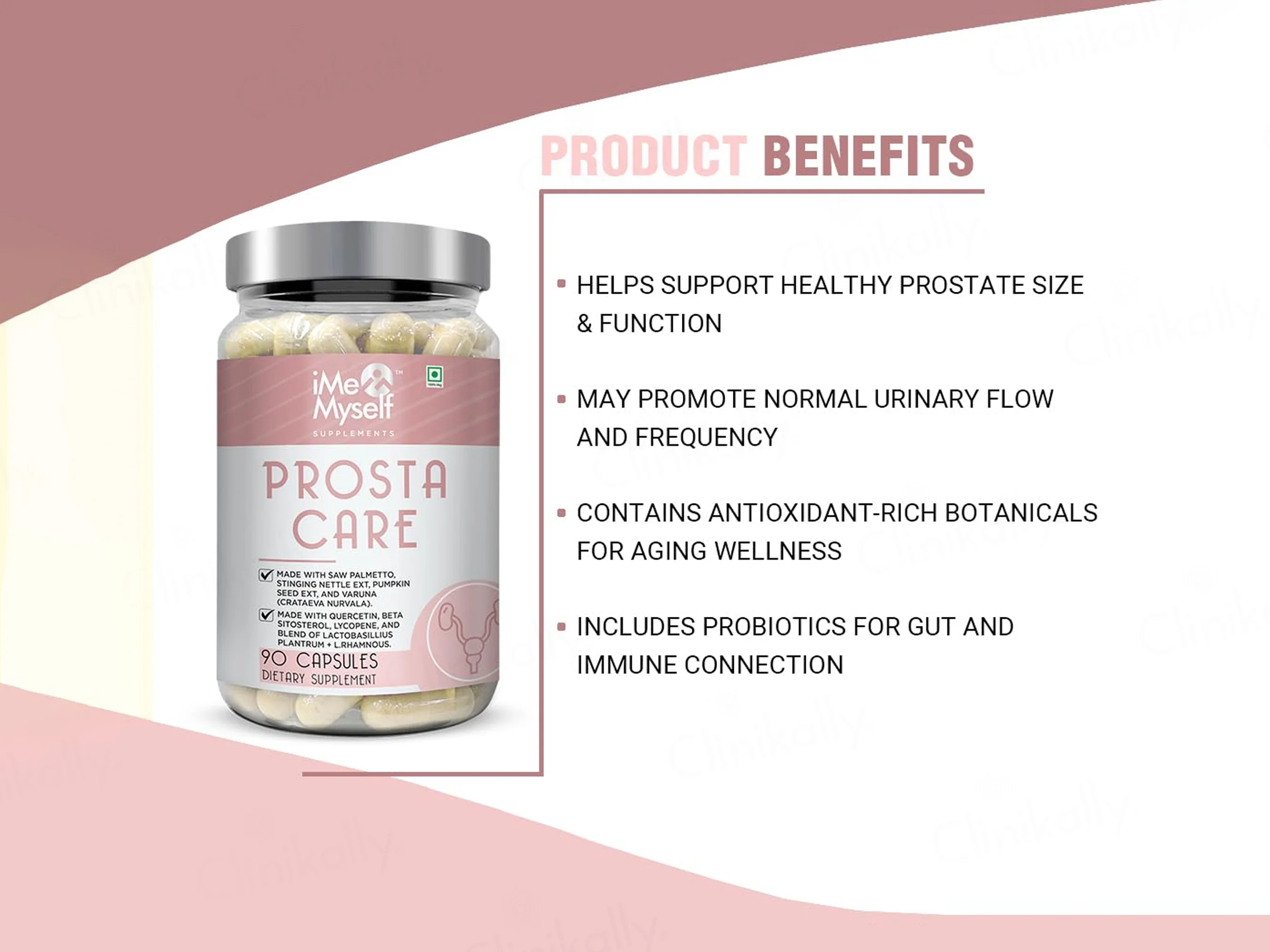 iMeMyself Prosta Care Dietary Supplement Vegetarian Capsule - Image 3