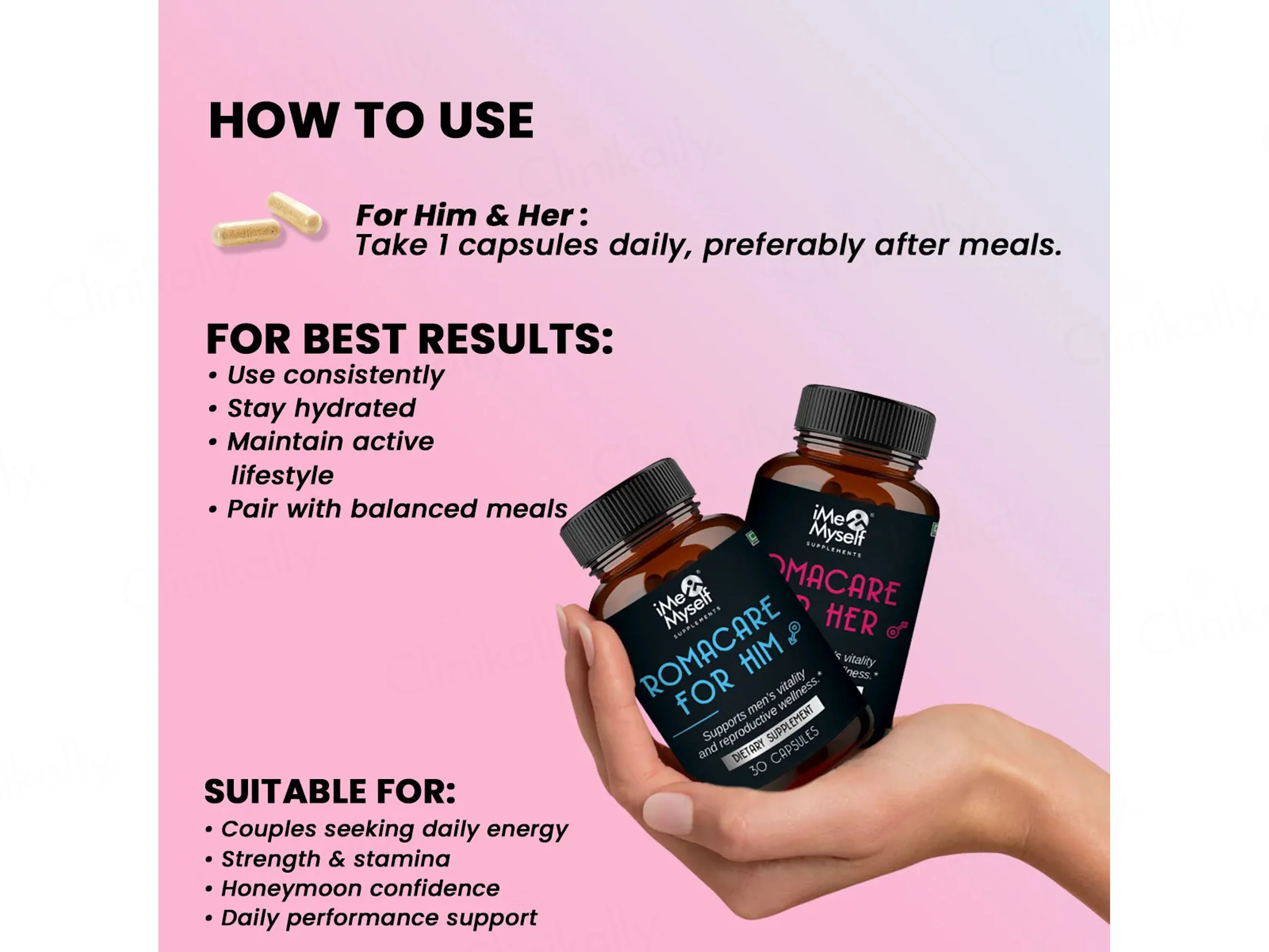 iMeMyself Romacare Couple Edition Dietary Supplement Vegetarian Capsule - Image 4