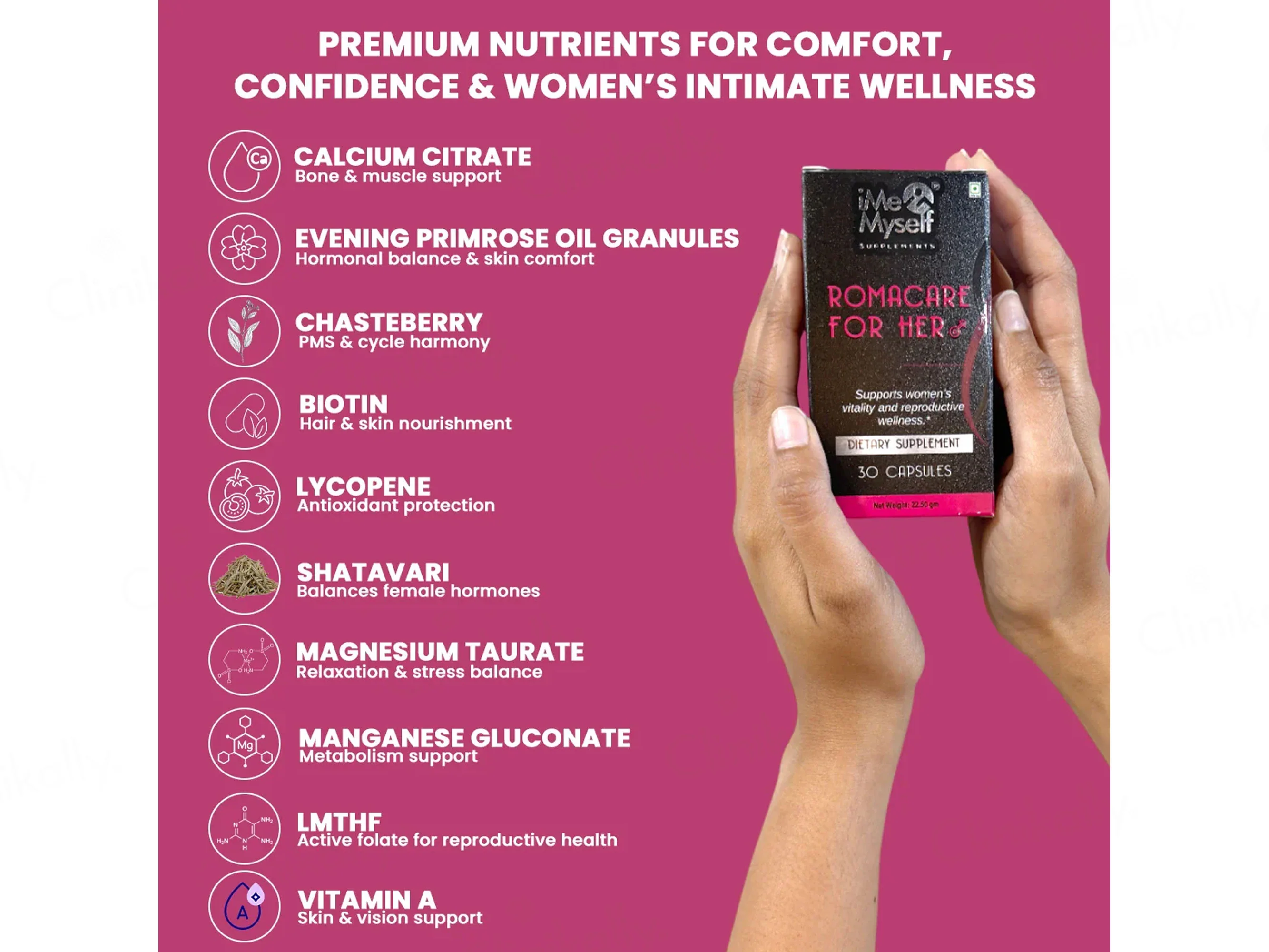 iMeMyself Romacare For Her Dietary Supplement Vegetarian Capsule - Image 6