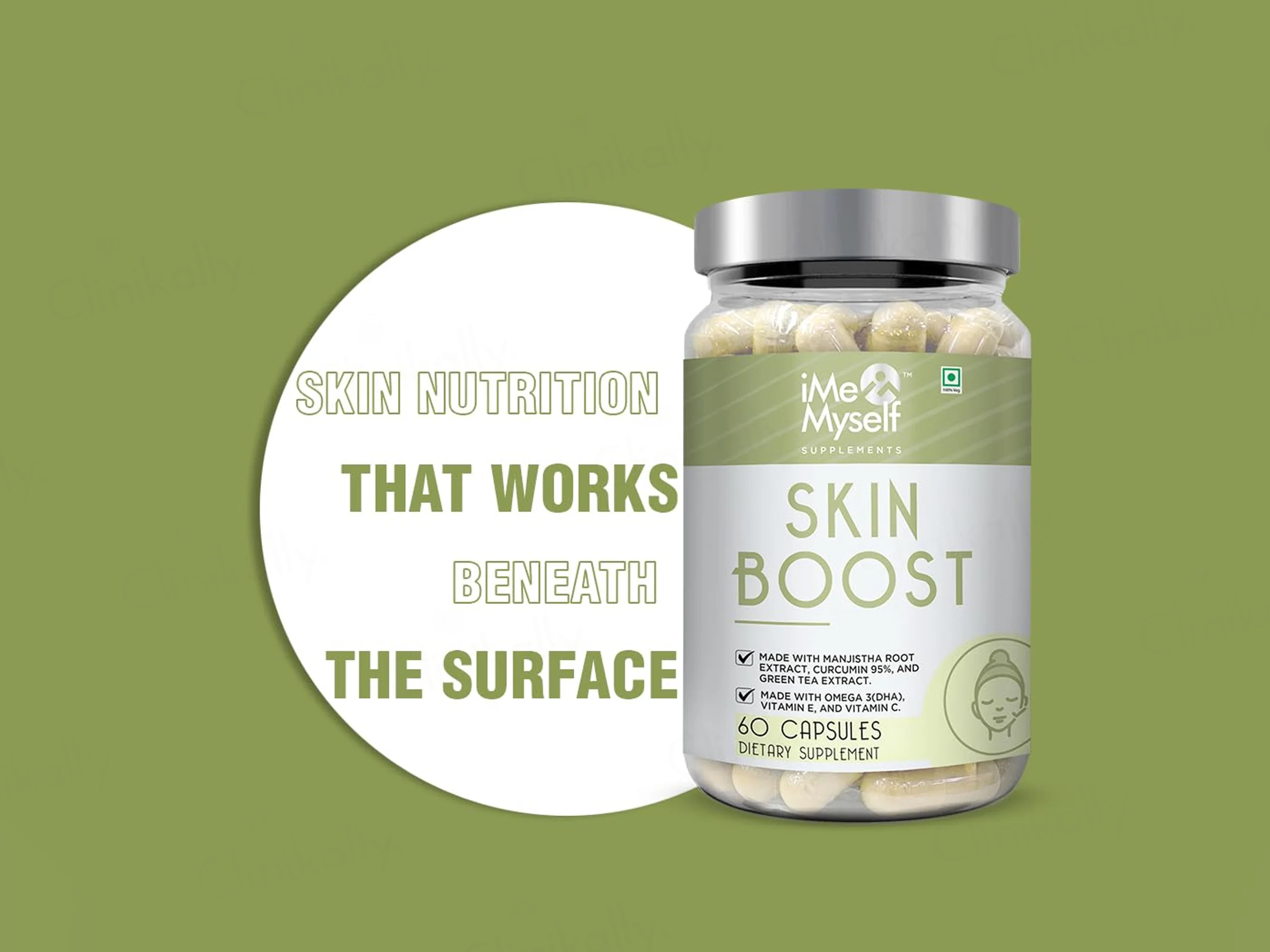 iMeMyself Skin Boost Dietary Supplement Vegetarian Capsule - Image 2