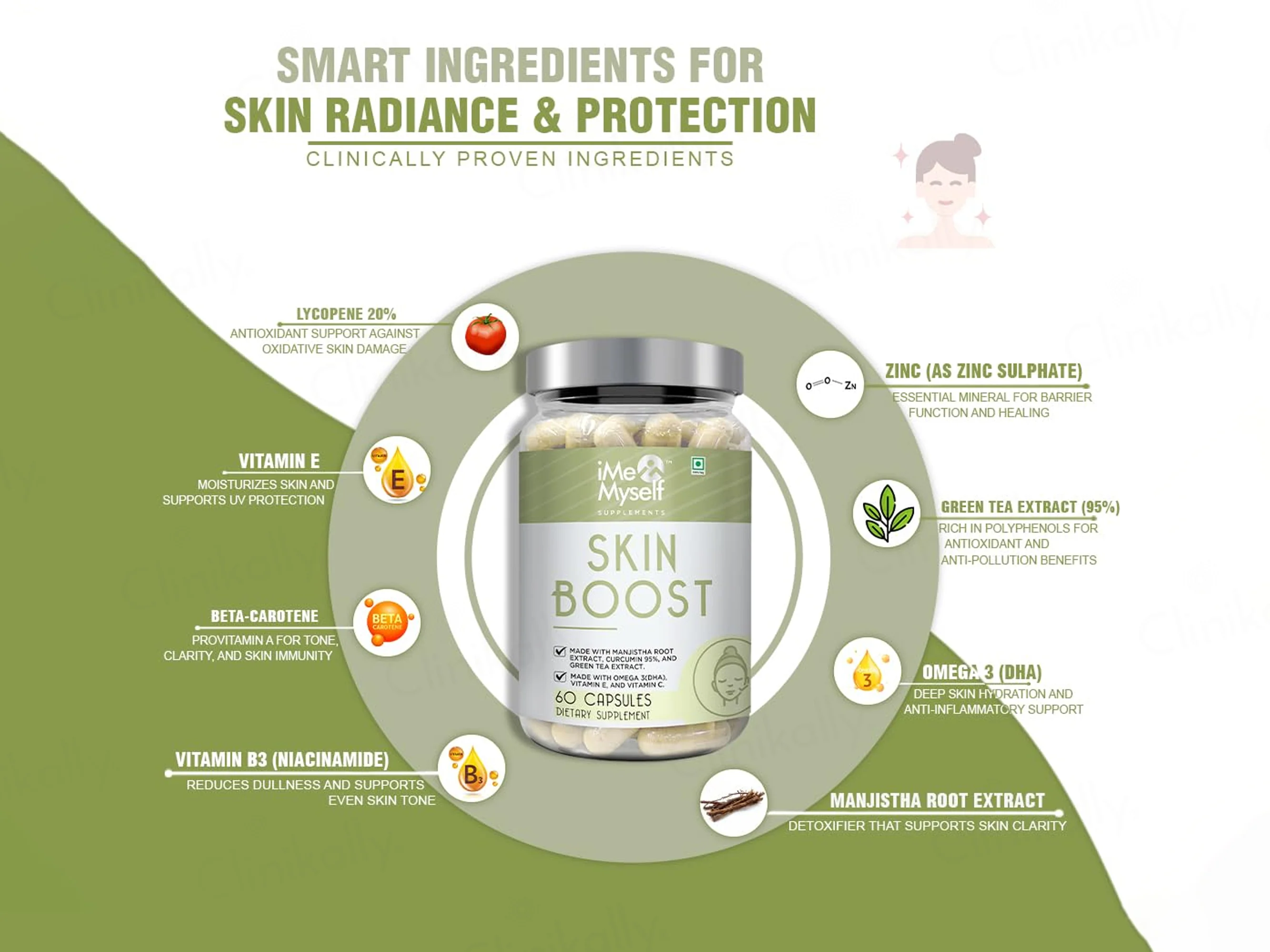 iMeMyself Skin Boost Dietary Supplement Vegetarian Capsule - Image 3