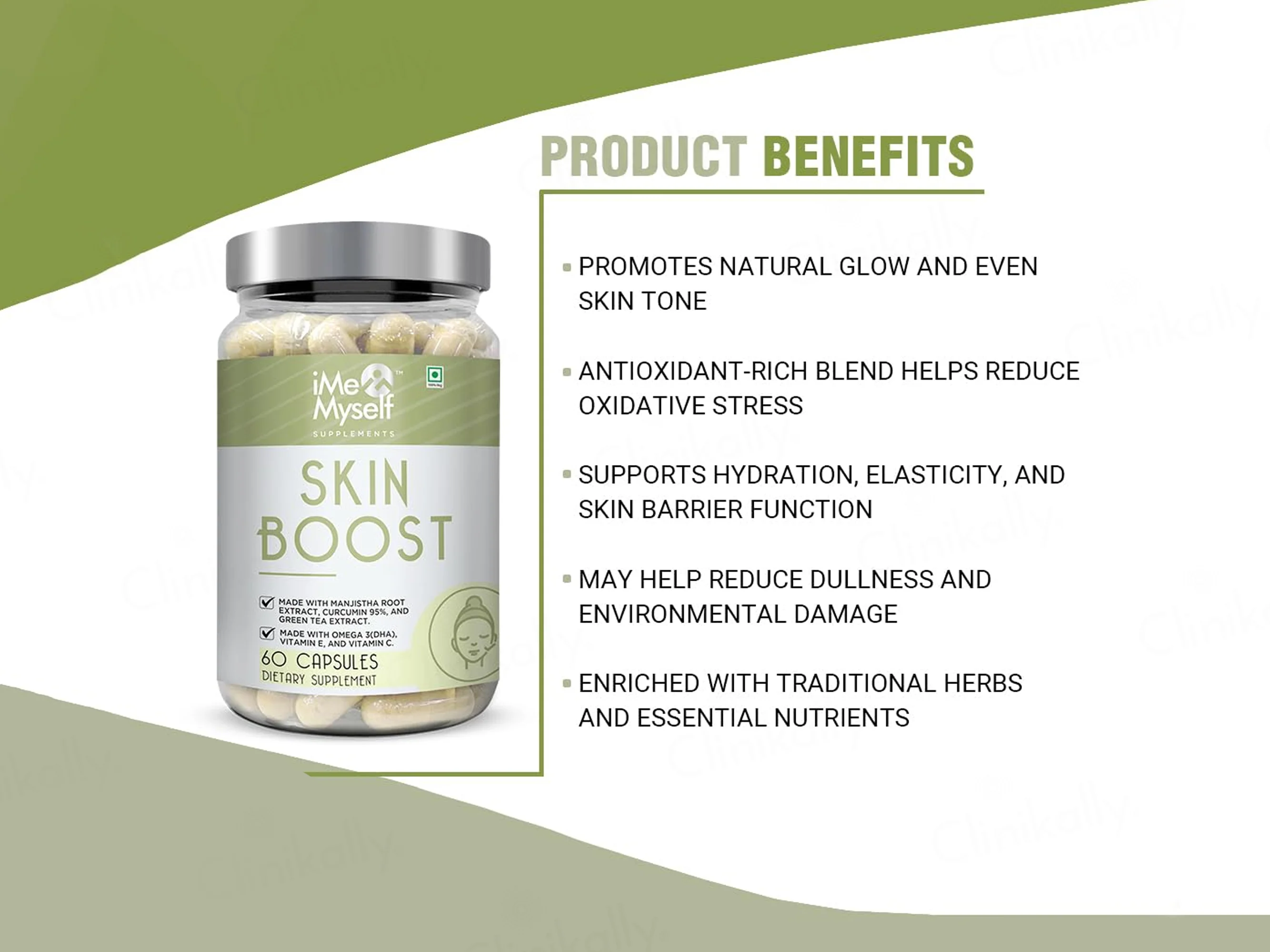 iMeMyself Skin Boost Dietary Supplement Vegetarian Capsule - Image 4