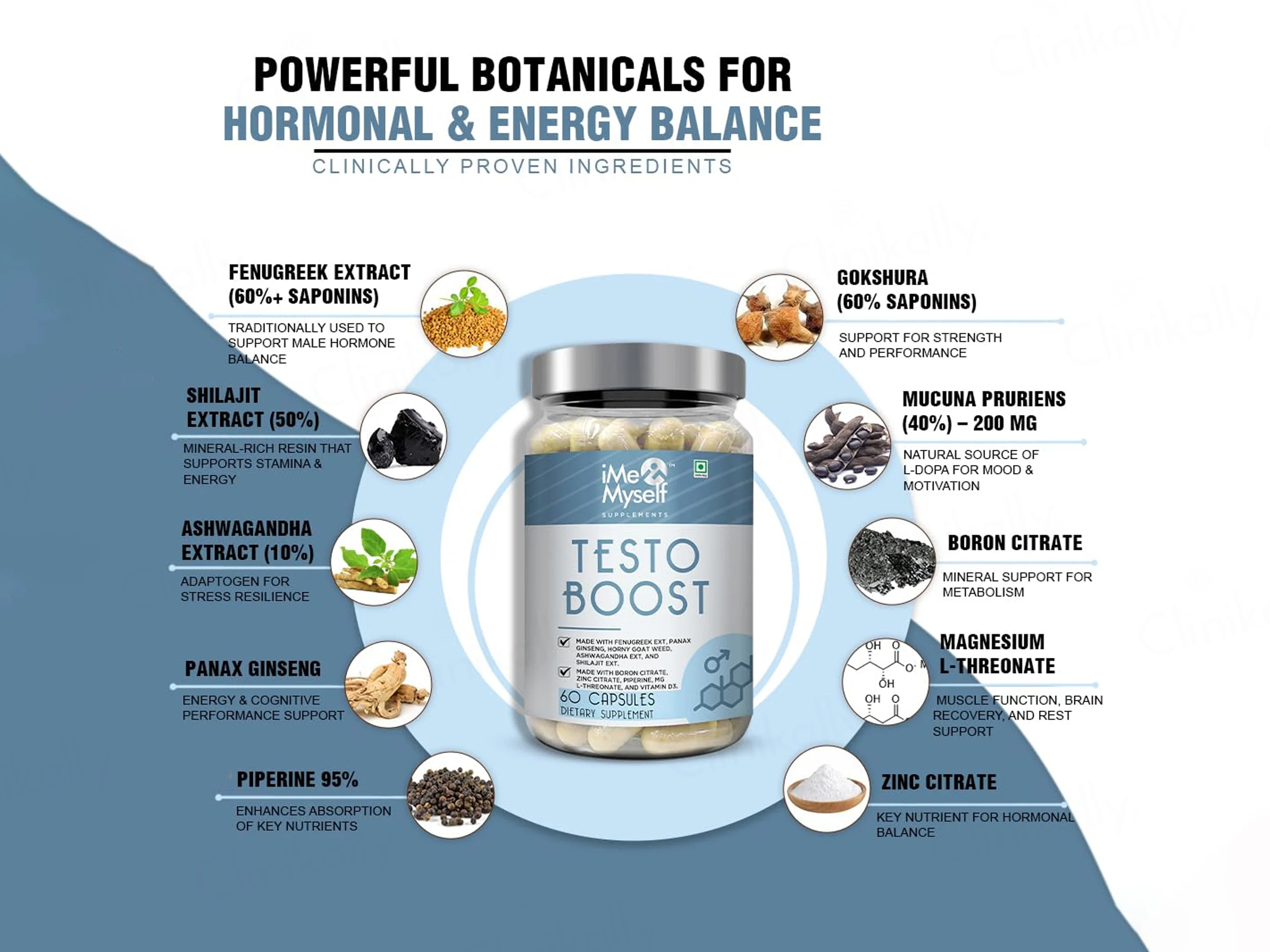 iMeMyself Testo Boost Dietary Supplement Vegetarian Capsule - Image 2