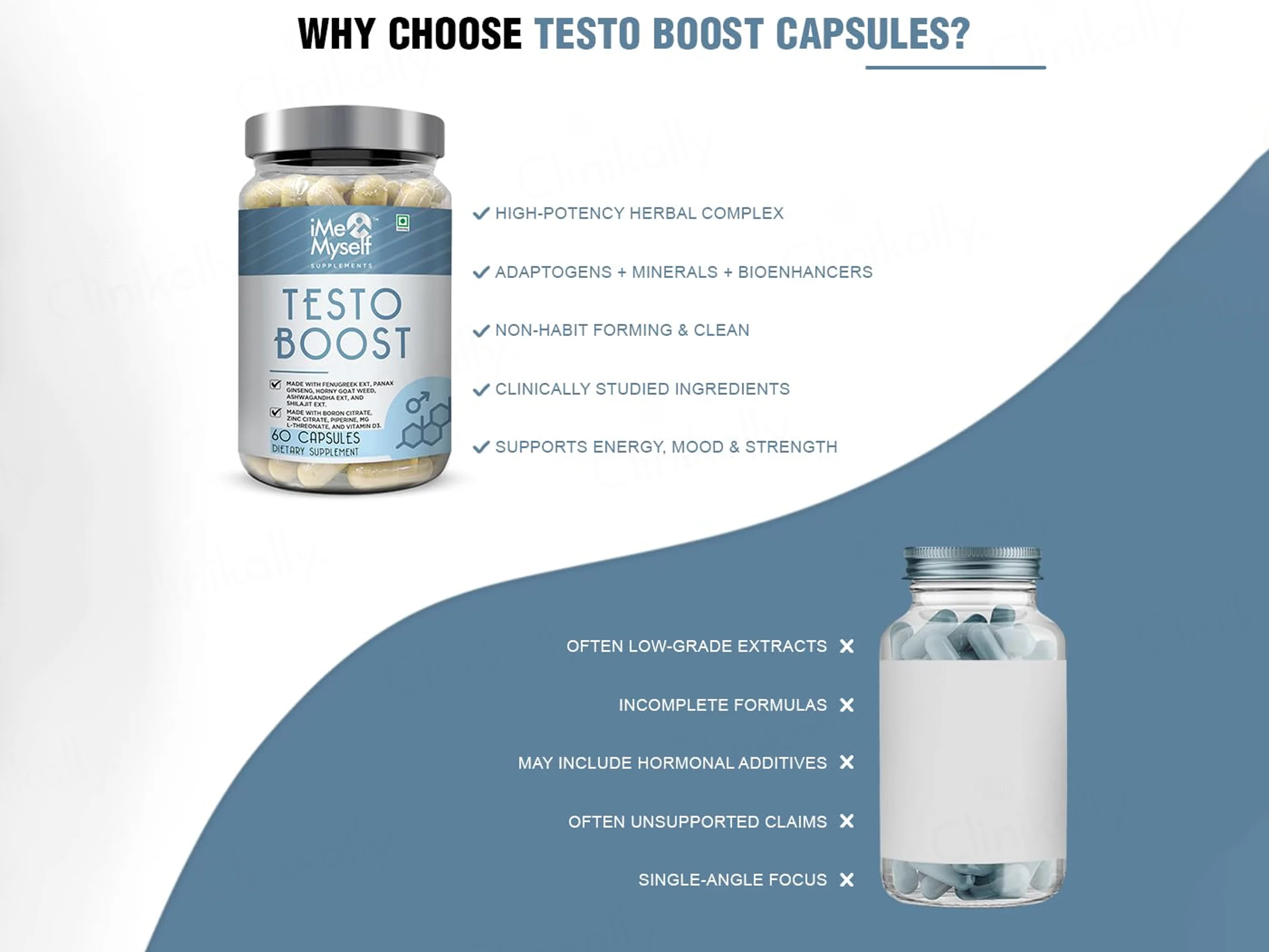 iMeMyself Testo Boost Dietary Supplement Vegetarian Capsule - Image 6