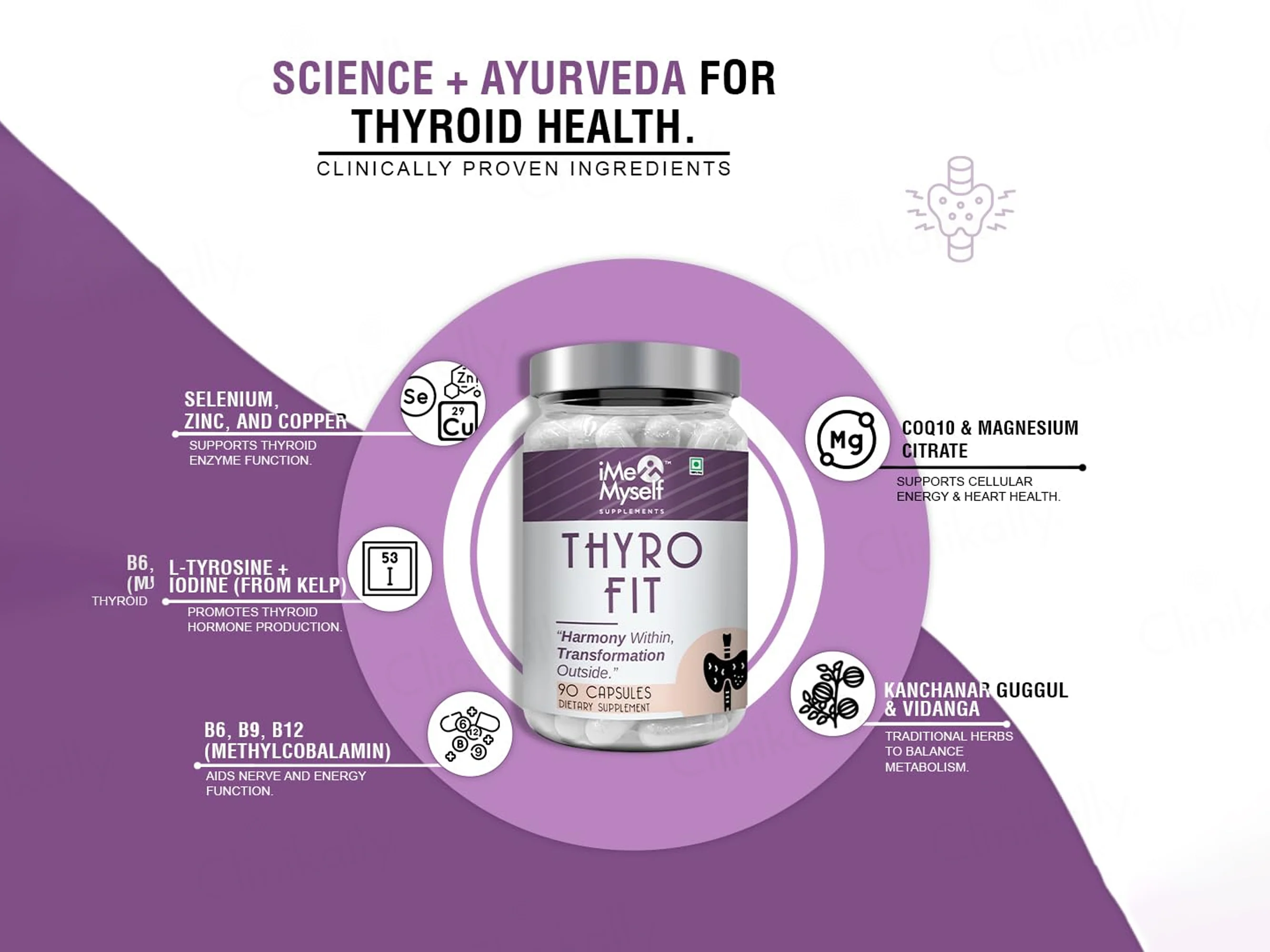 iMeMyself Thyro Fit Dietary Supplement Vegetarian Capsule - Image 2
