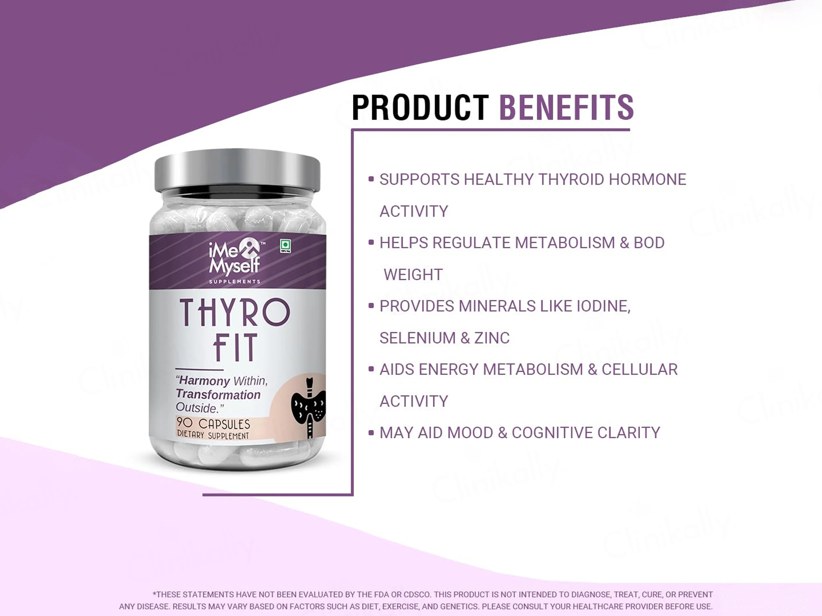 iMeMyself Thyro Fit Dietary Supplement Vegetarian Capsule - Image 3