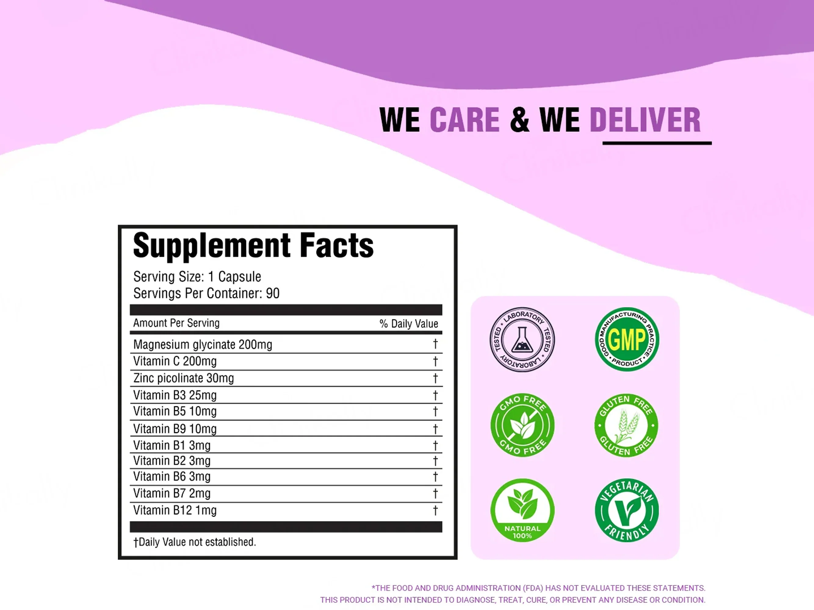 iMeMyself Water Soluble Vitamins Dietary Supplement Vegetarian Capsule - Image 6