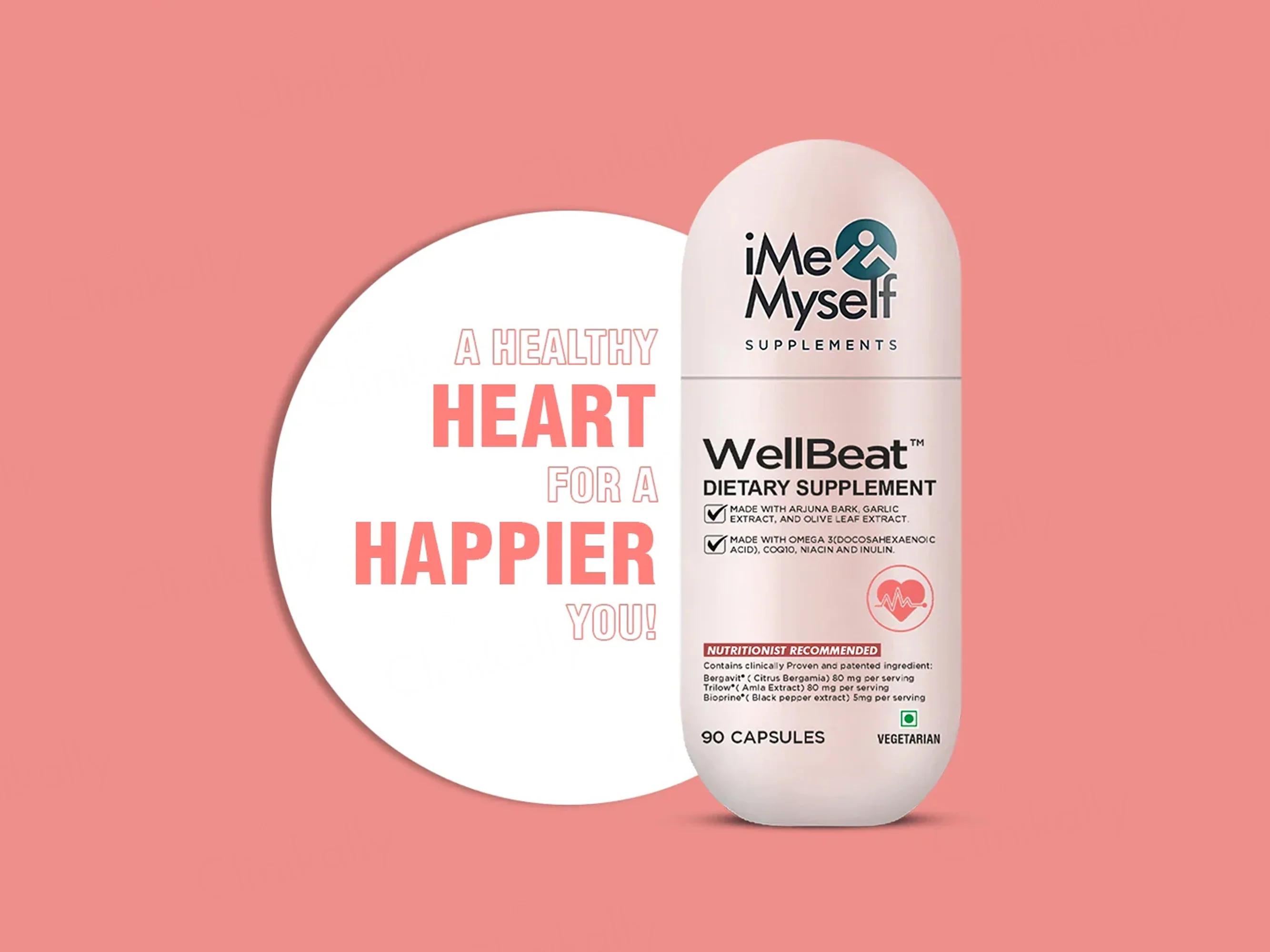 iMeMyself Well Beat Dietary Supplement Vegetarian Capsule - Image 2