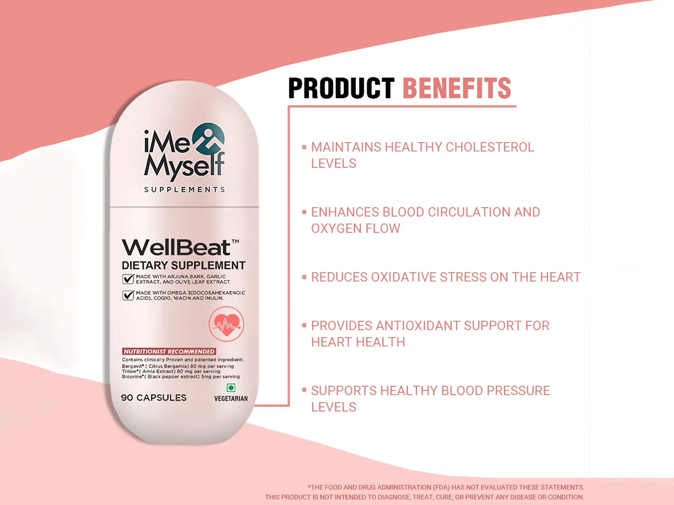 iMeMyself Well Beat Dietary Supplement Vegetarian Capsule - Image 4