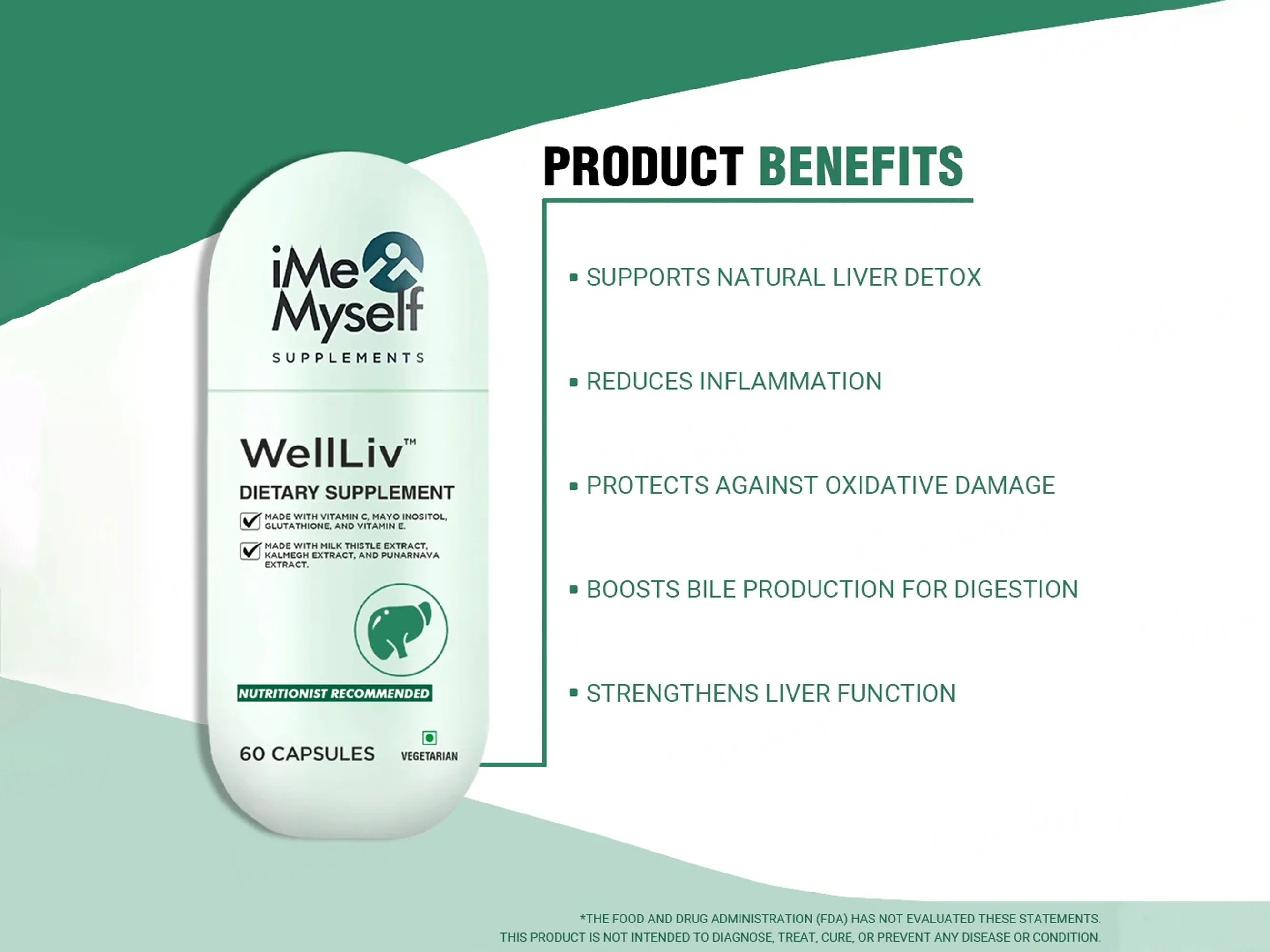 iMeMyself Well Liv Dietary Supplement Vegetarian Capsule - Image 4
