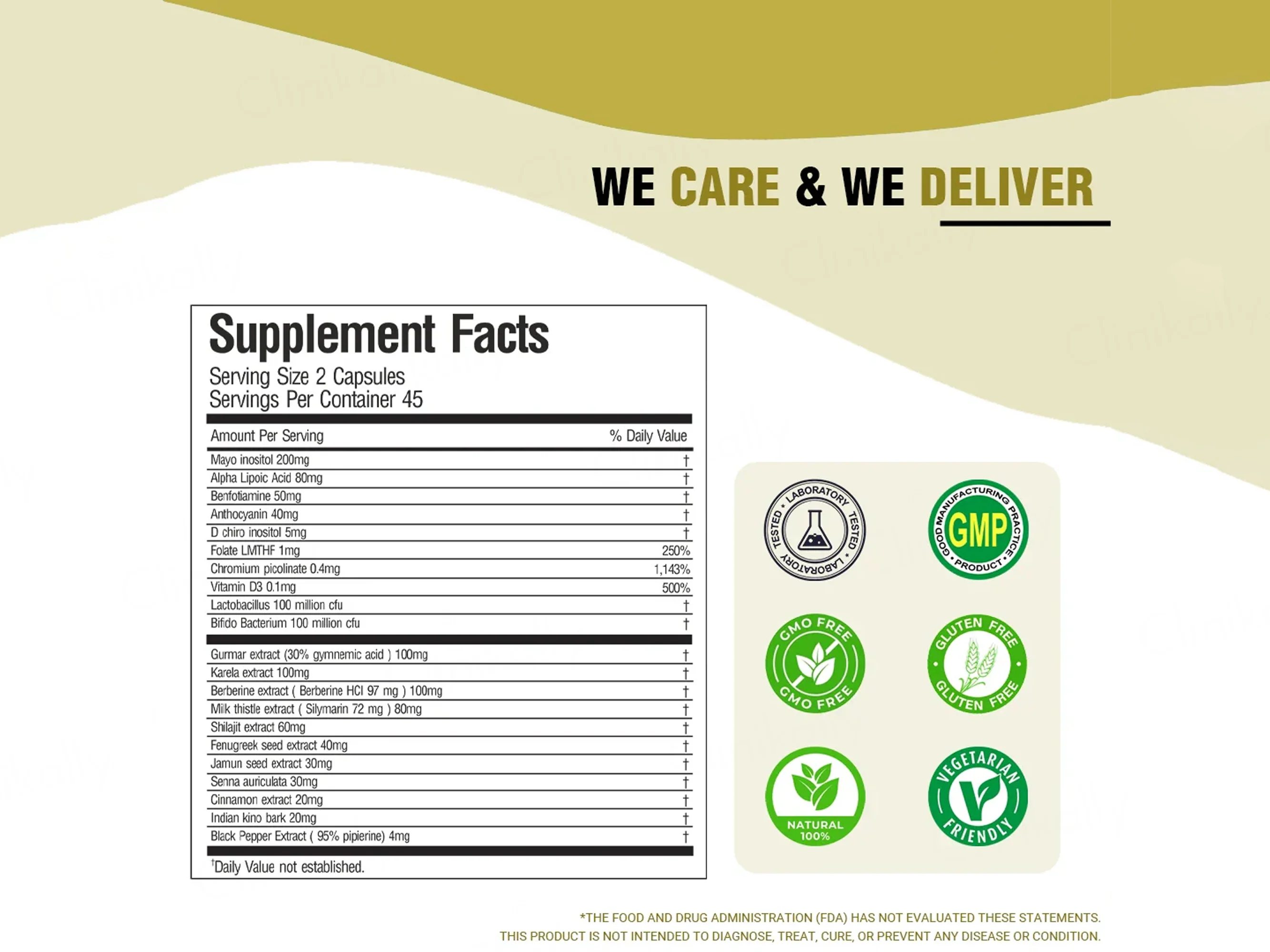 iMeMyself Well T2DM Dietary Supplement Vegetarian Capsule - Image 9