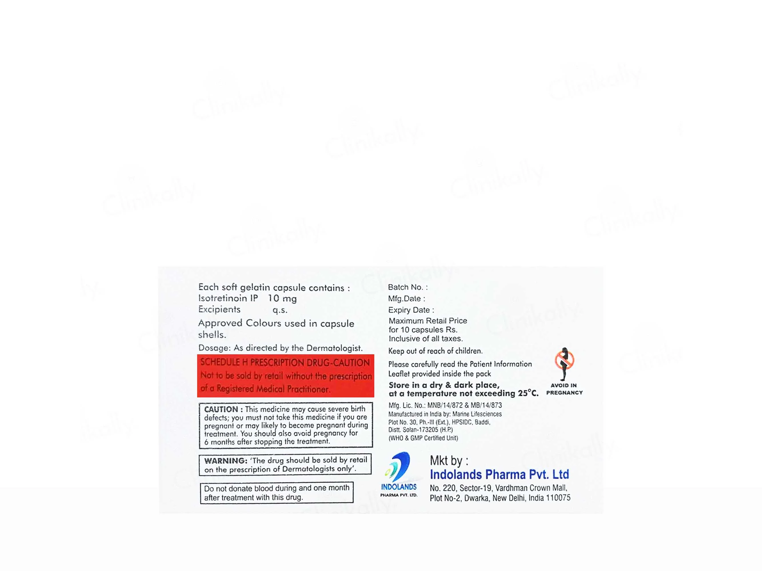 Indotroin 10mg Soft Gelatin Capsule - Image 3