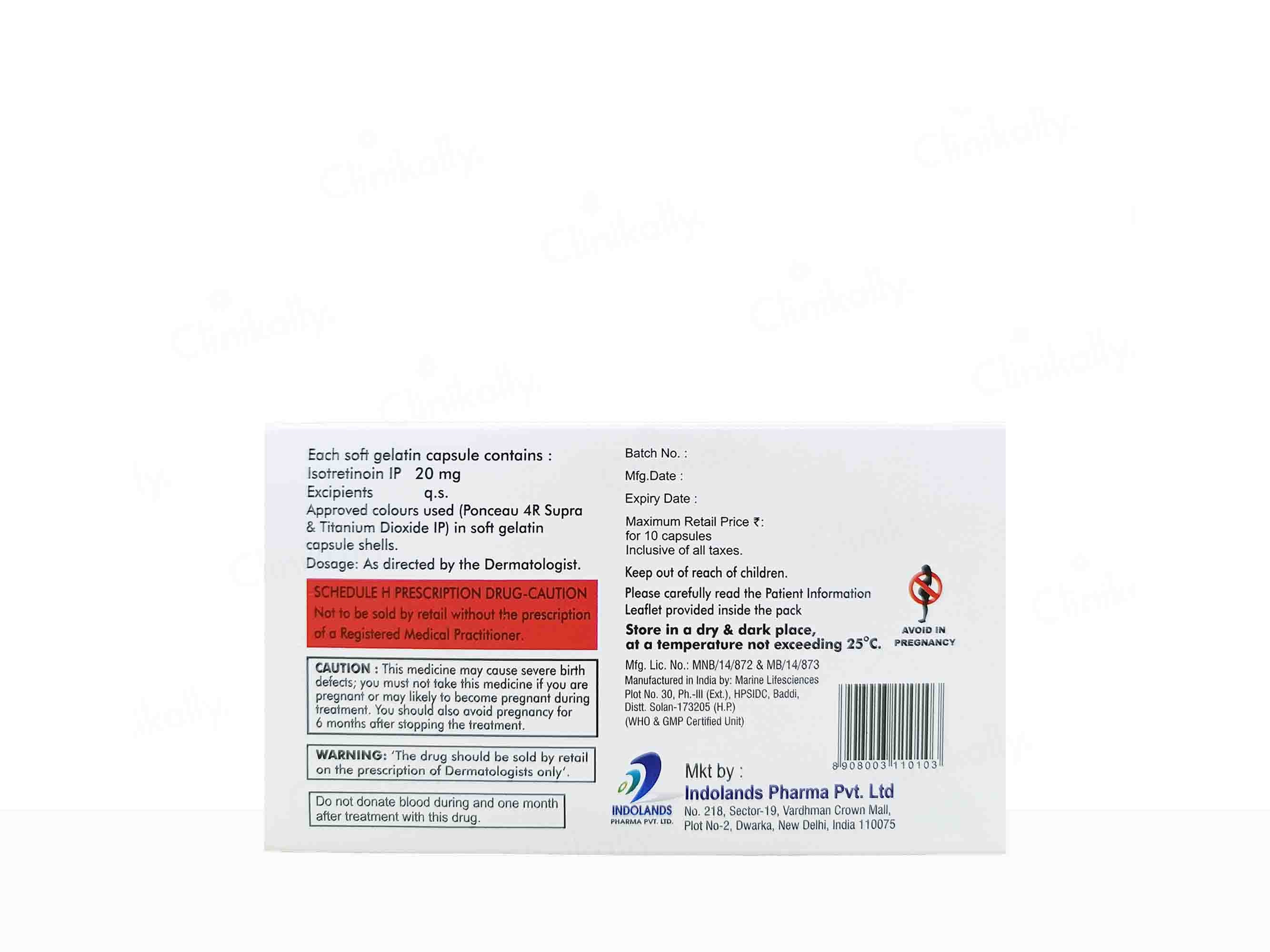 Indotroin 20mg Soft Gelatin Capsule - Image 2