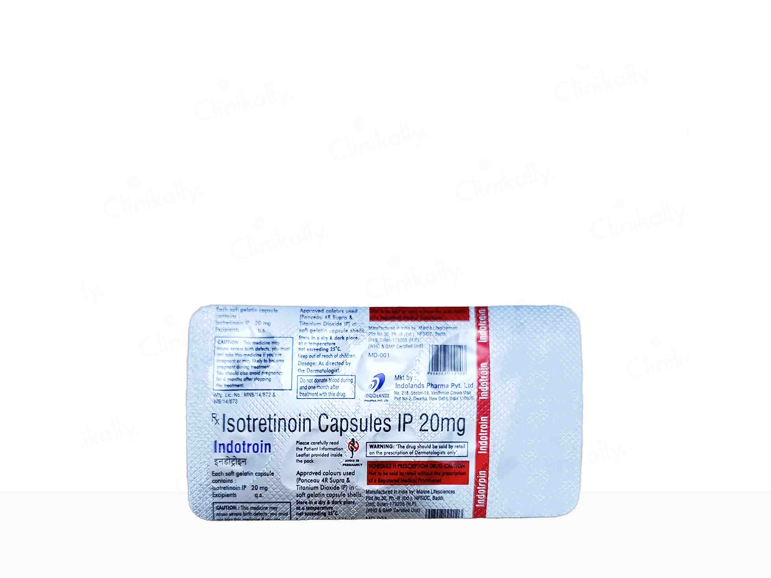 Indotroin 20mg Soft Gelatin Capsule - Image 3