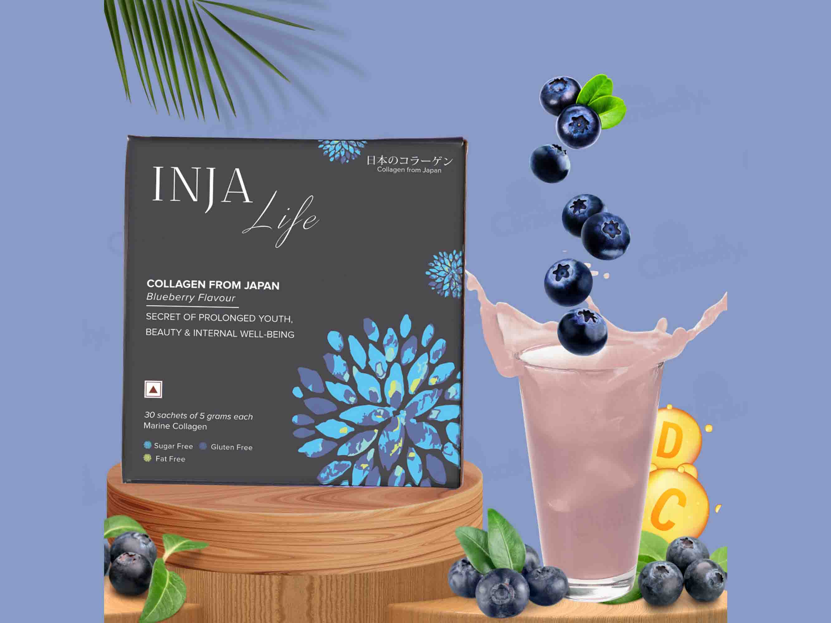 INJA Life Collagen - Blueberry - Image 2