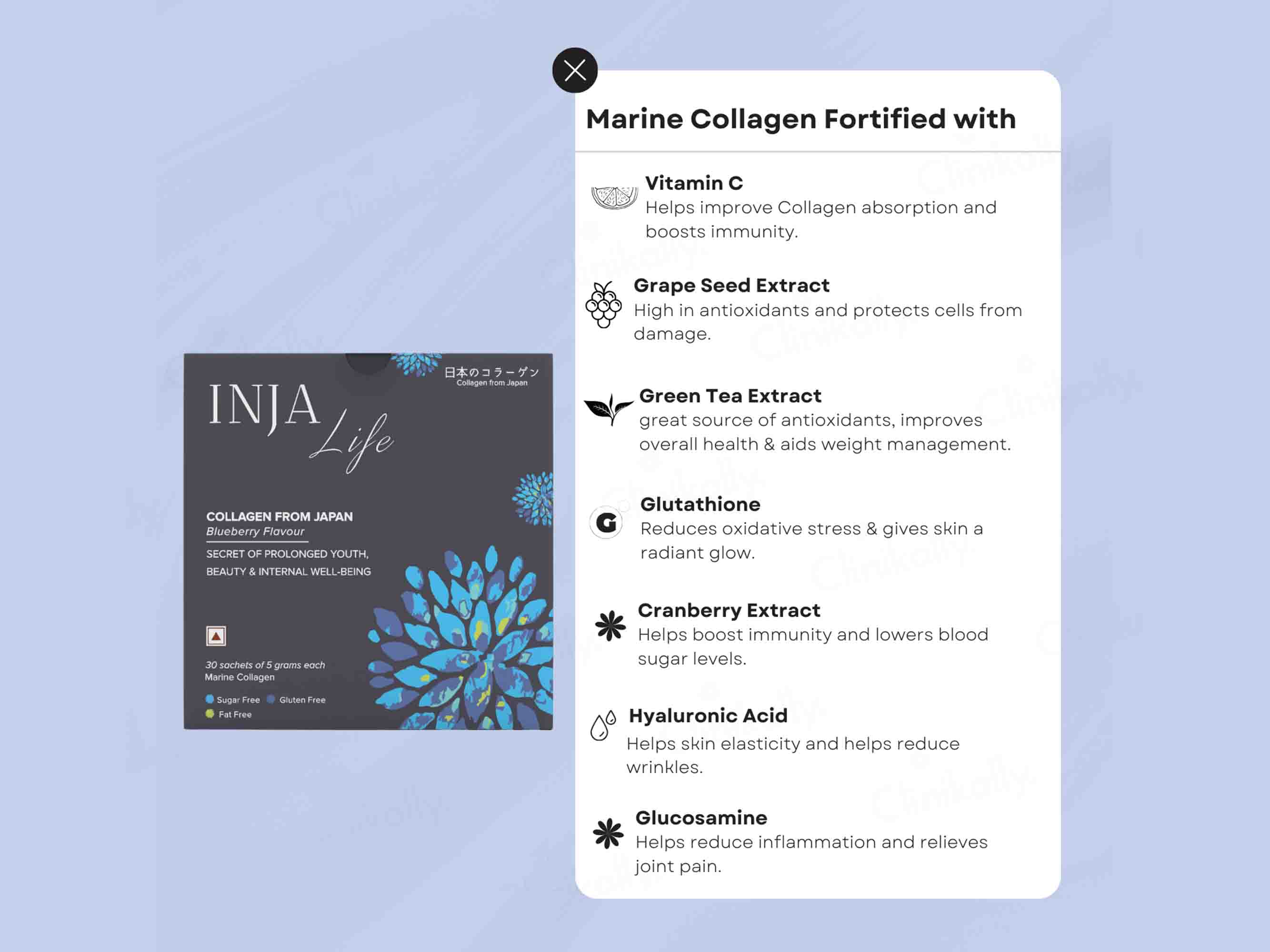 INJA Life Collagen - Blueberry - Image 4