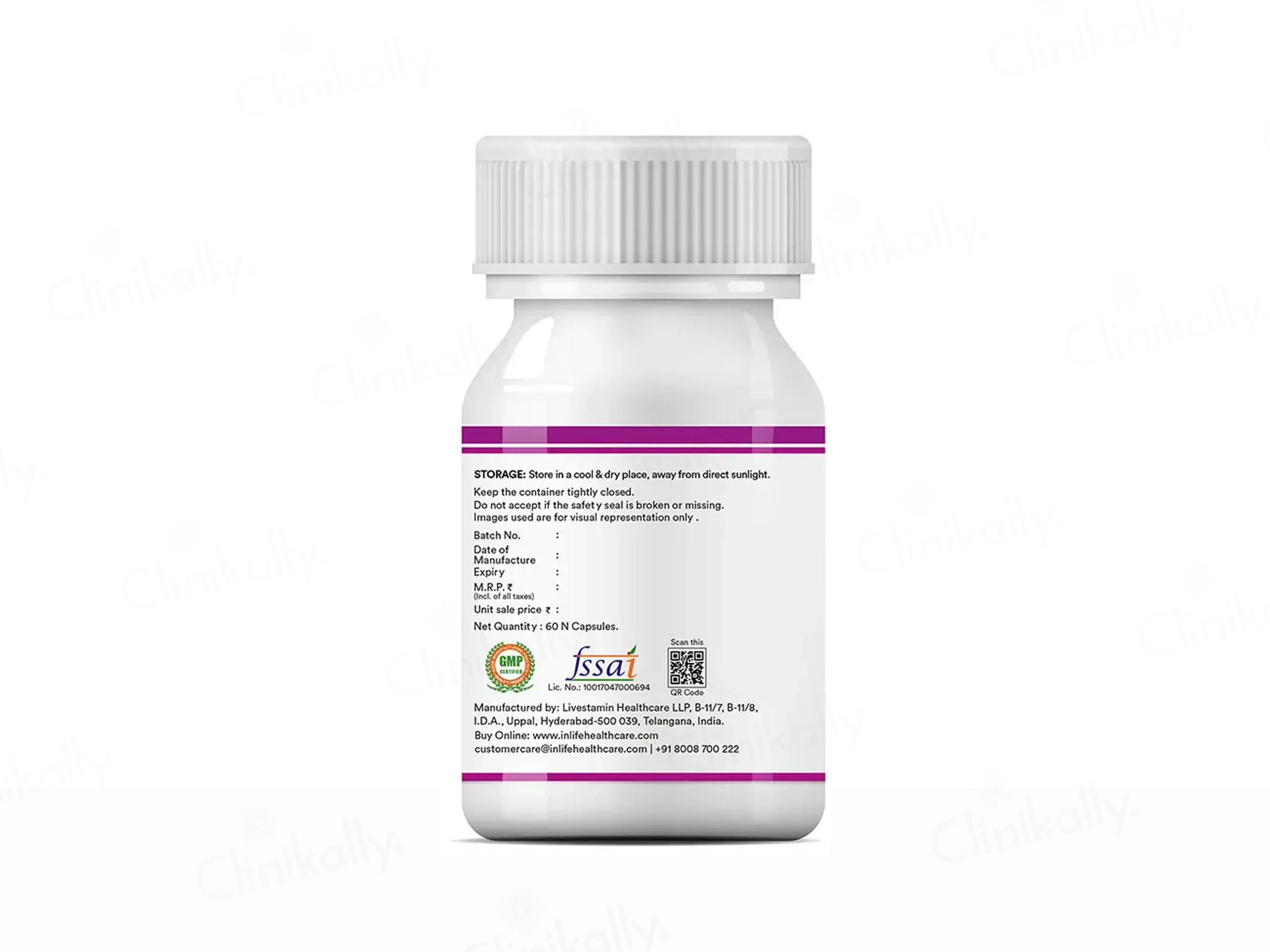 Inlife Alpha Lipoic Acid 300mg Antioxidant Nutraceutical Vegetarian Capsule - Image 5