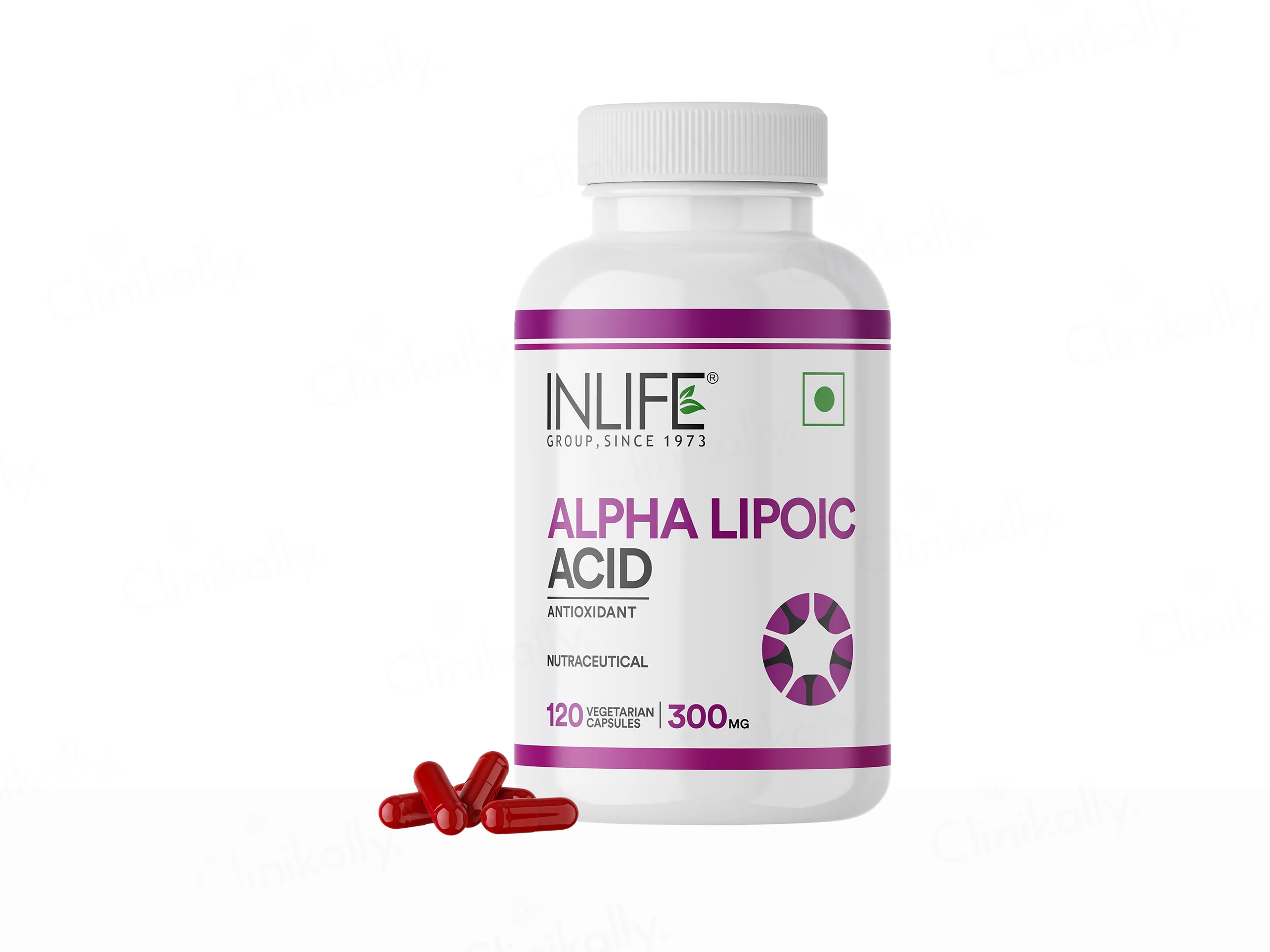 Inlife Alpha Lipoic Acid 300mg Antioxidant Nutraceutical Vegetarian Capsule - Image 6