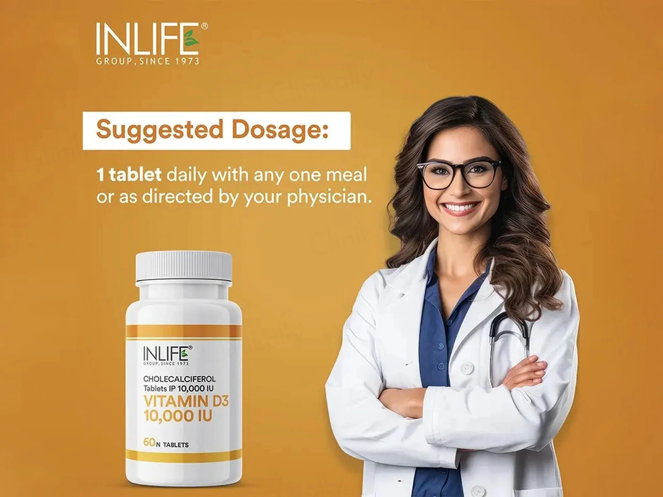 Inlife Vitamin D3 10,000 I.U. Cholecalciferol Tablet - Image 5