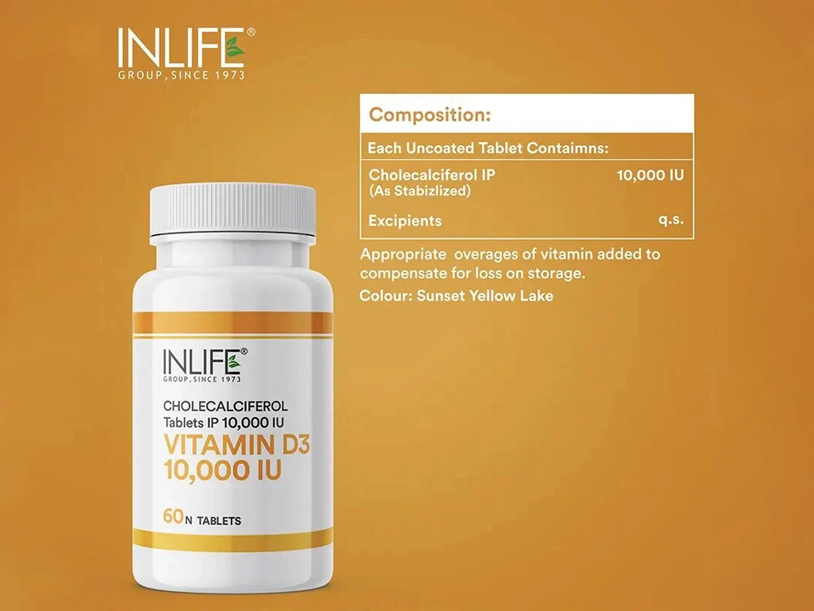 Inlife Vitamin D3 10,000 I.U. Cholecalciferol Tablet - Image 6
