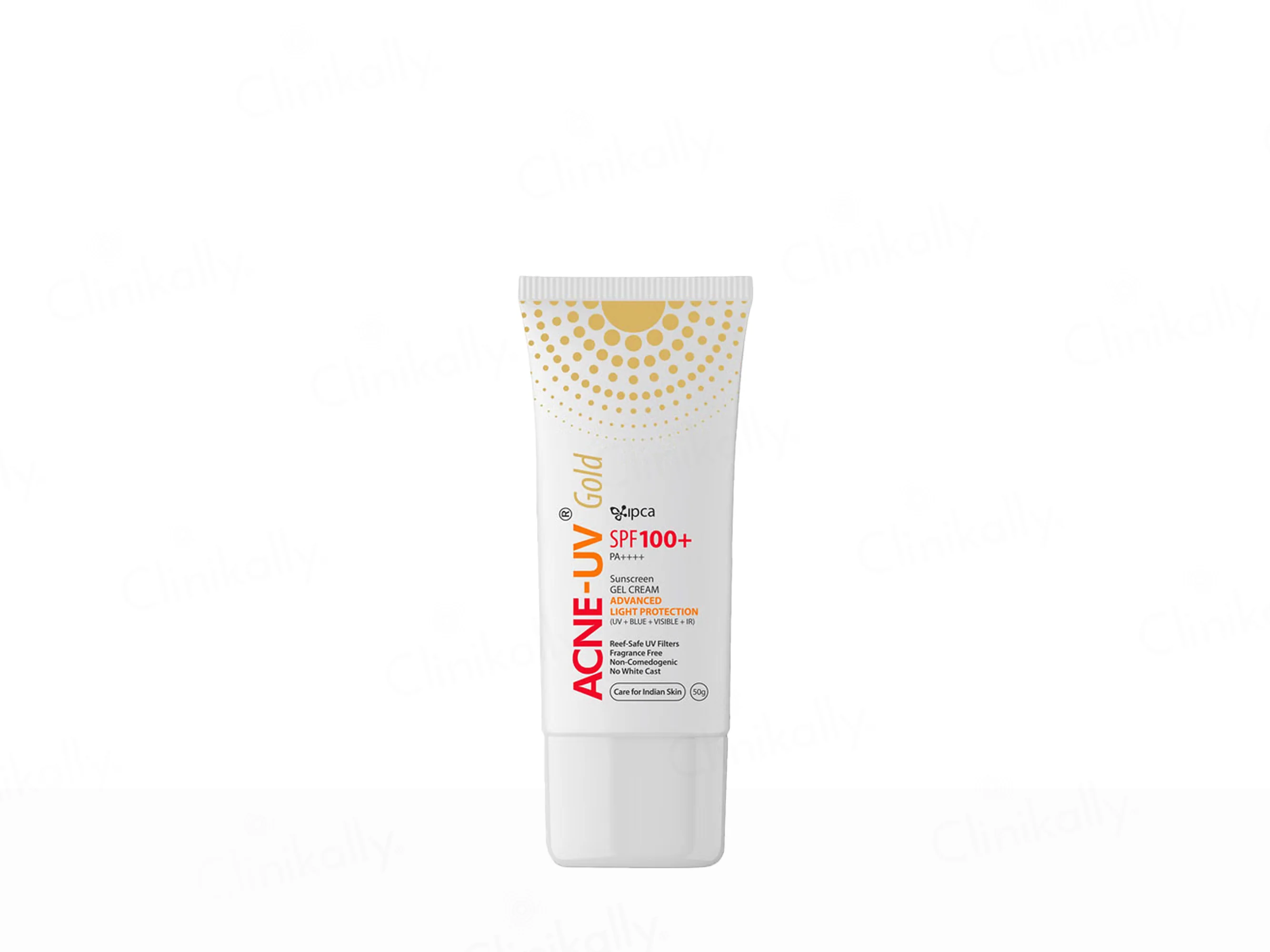 IPCA Acne-UV Gold Sunscreen Gel Cream SPF 100+ PA++++ - Image 4