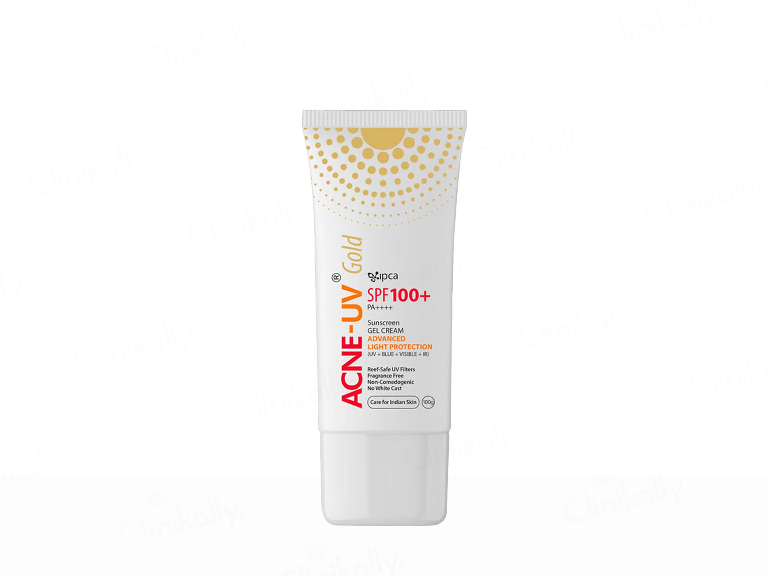 IPCA Acne-UV Gold Sunscreen Gel Cream SPF 100+ PA++++ - Image 7