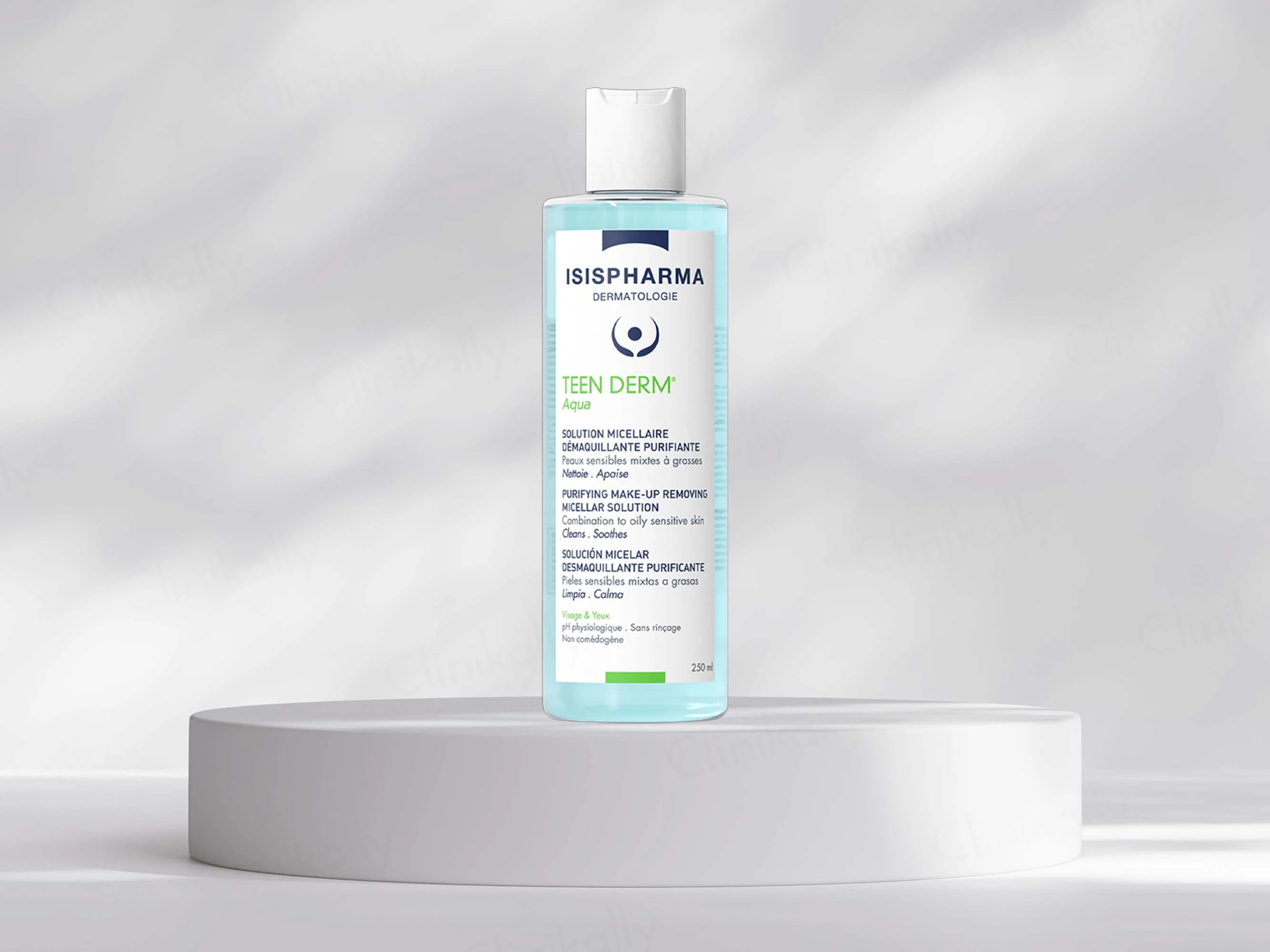 Isispharma Teen Derm Aqua Purifying Make-Up Removing Micellar Solution - Image 4