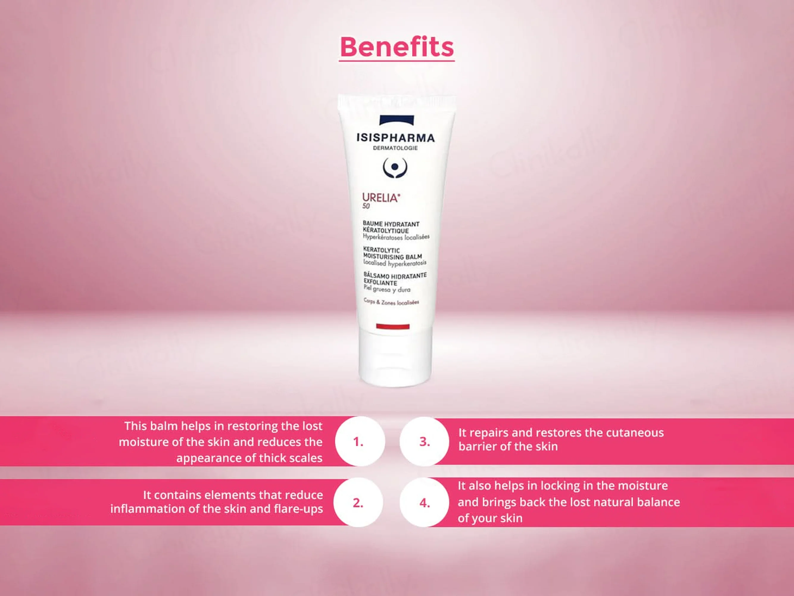 Isispharma Urelia 50 Keratolytic Moisturising Balm - Image 2