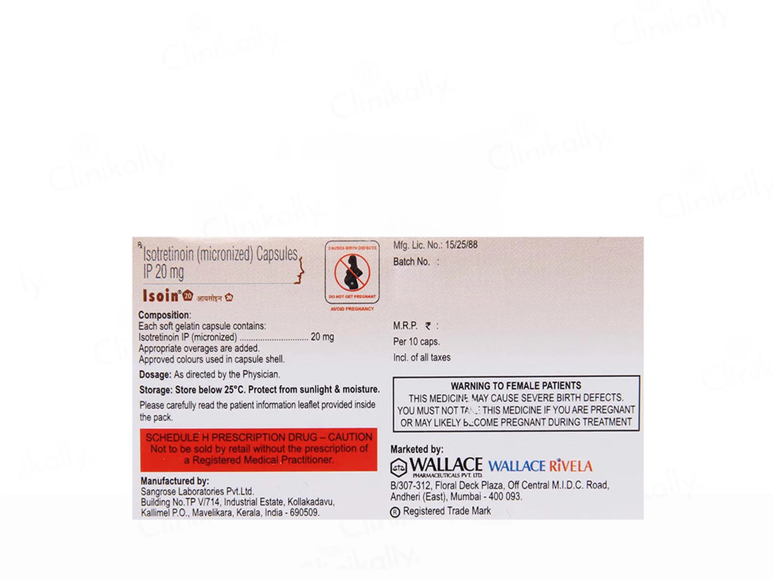 Isoin 20 Capsule - Image 2