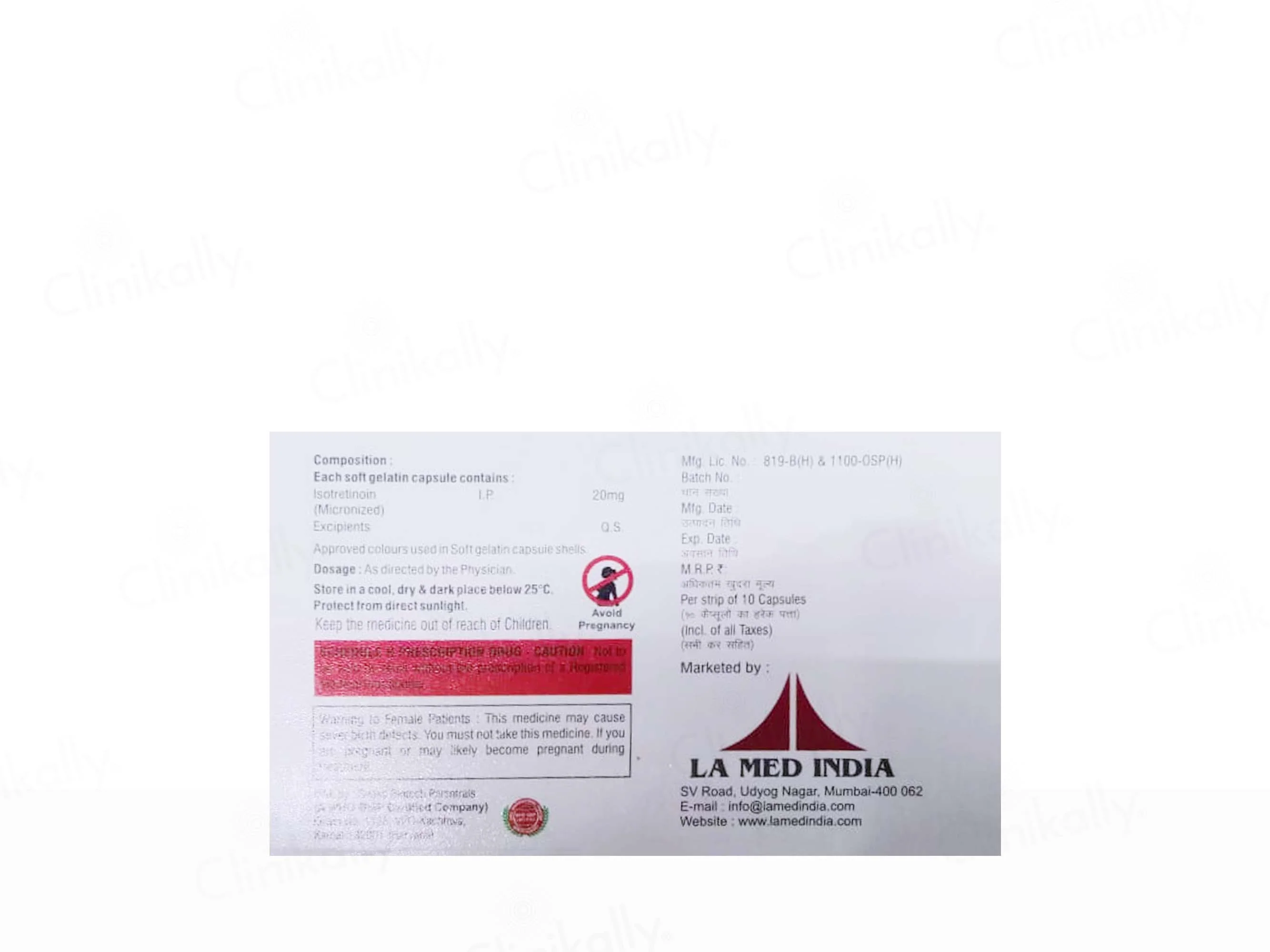 Isotru 20 Soft Gelatin Capsule - Image 2