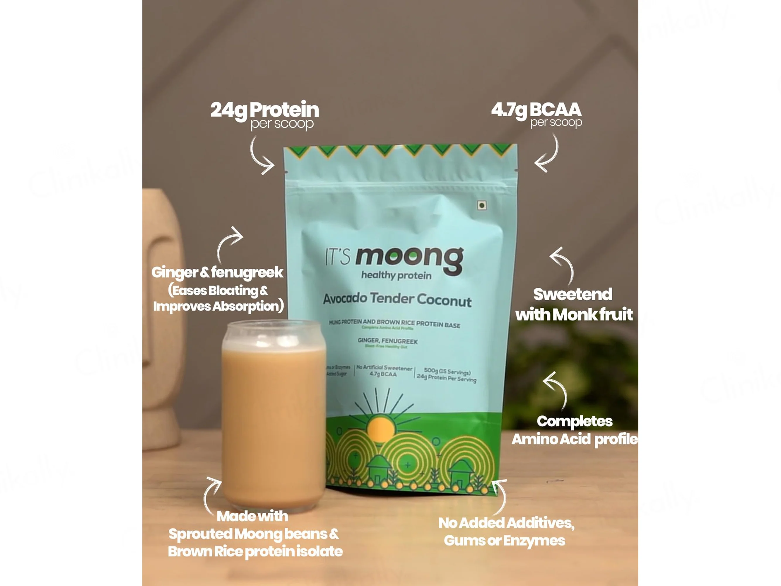 It's Moong Moong Bean & Brown Rice Plant Protein Supplement Powder - Image 3