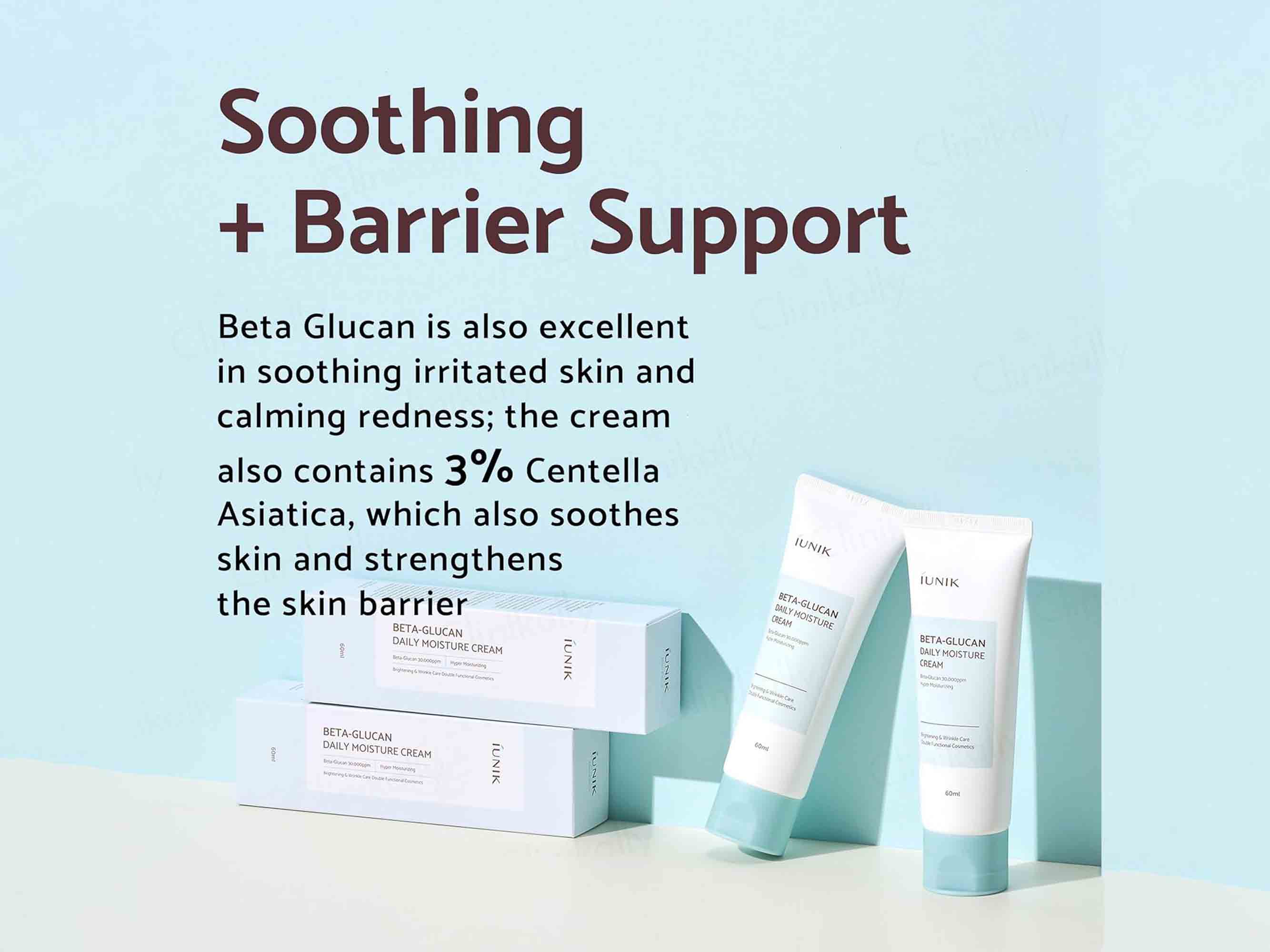 IUNIK Beta-Glucan Daily Moisture Cream - Image 4