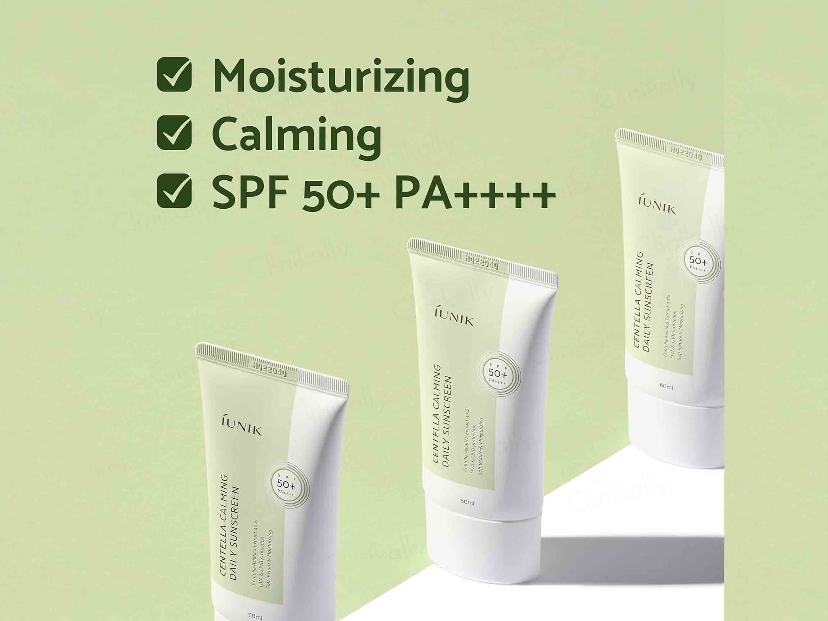 IUNIK Centella Calming Daily Sunscreen SPF 50+ PA++++ - Image 3