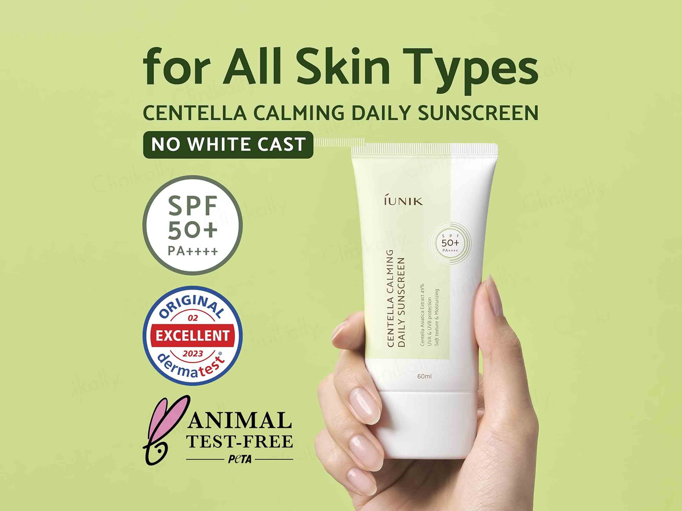 IUNIK Centella Calming Daily Sunscreen SPF 50+ PA++++ - Image 6