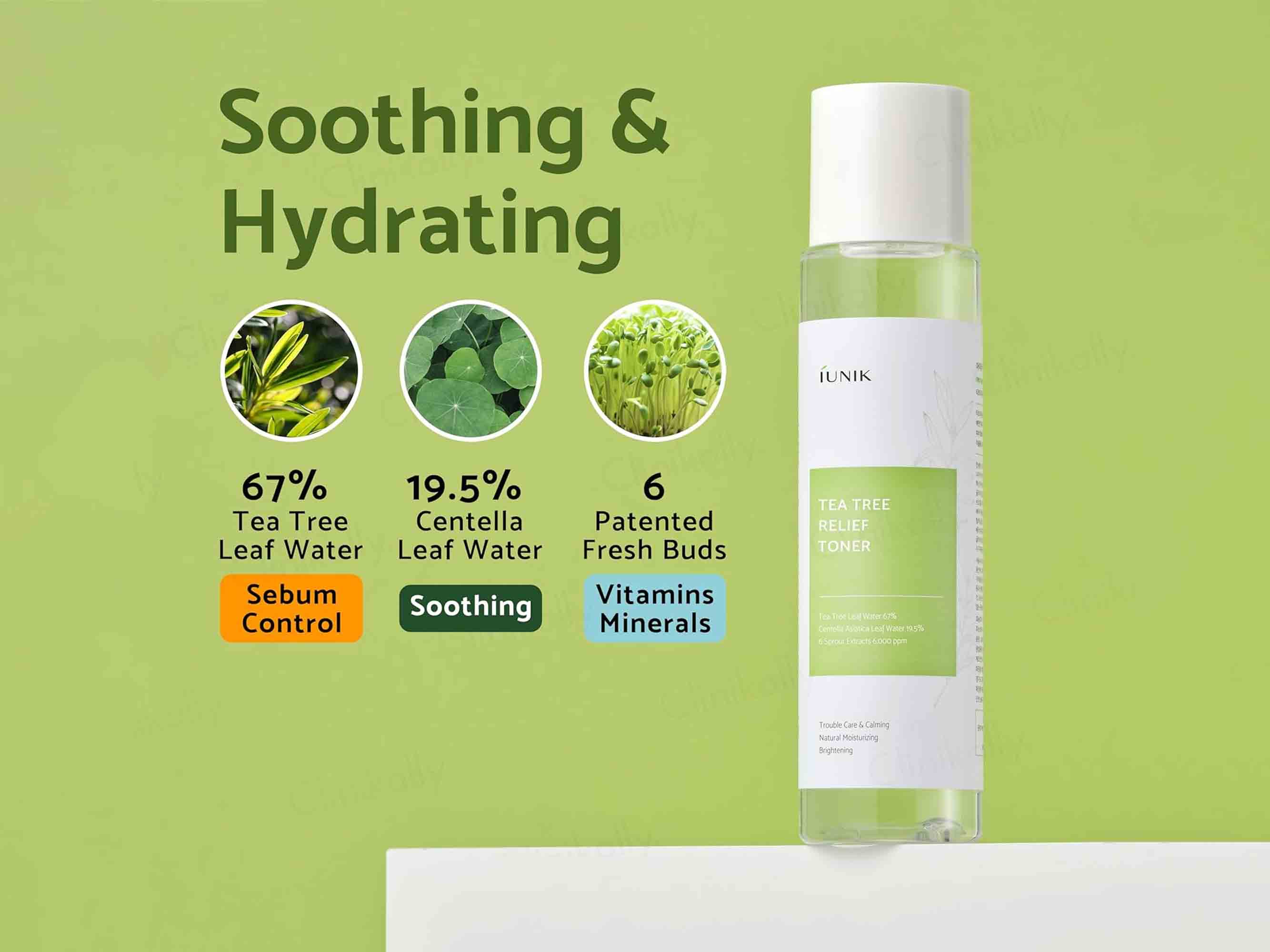 IUNIK Tea Tree Relief Toner - Image 3