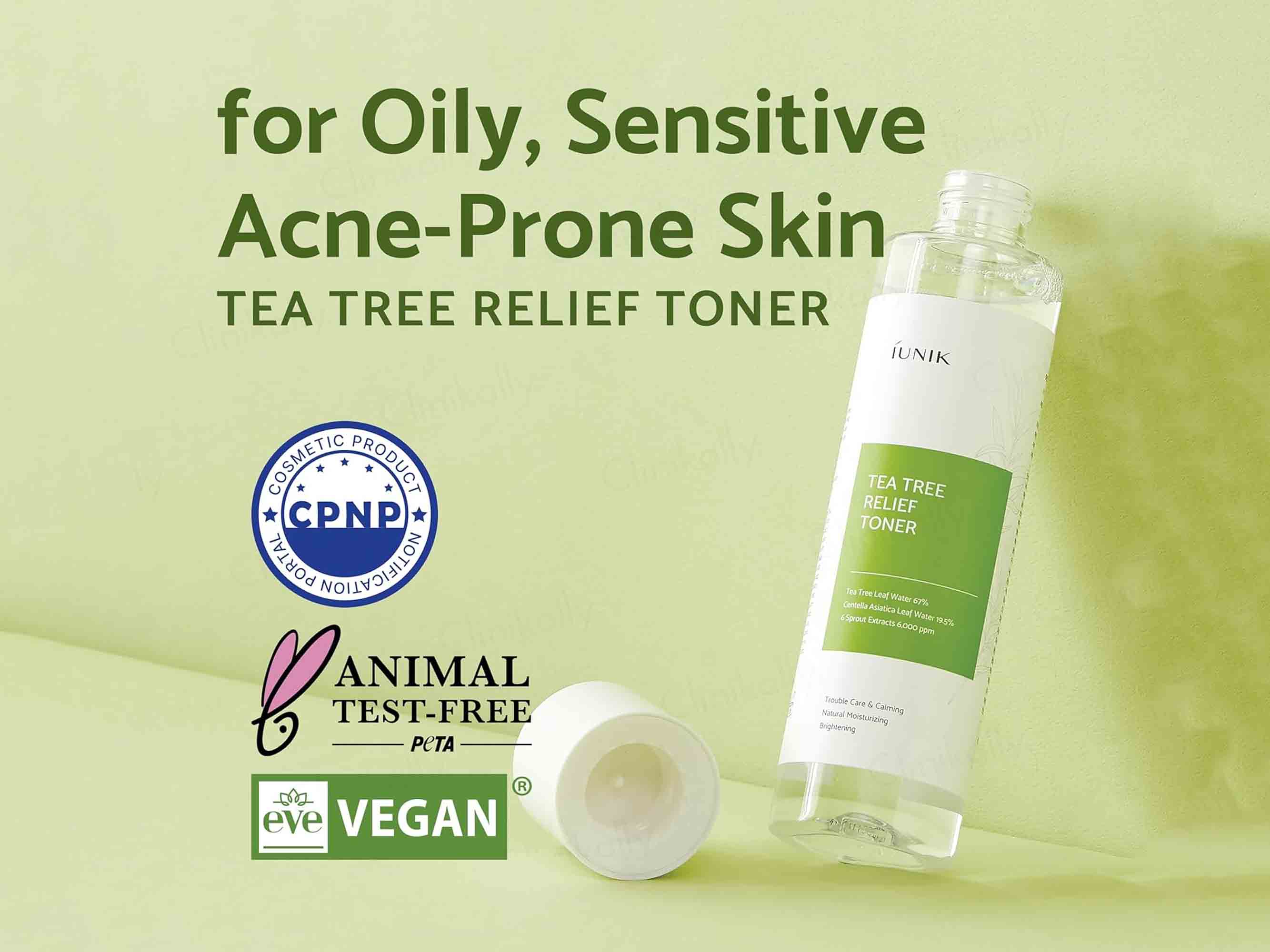 IUNIK Tea Tree Relief Toner - Image 5